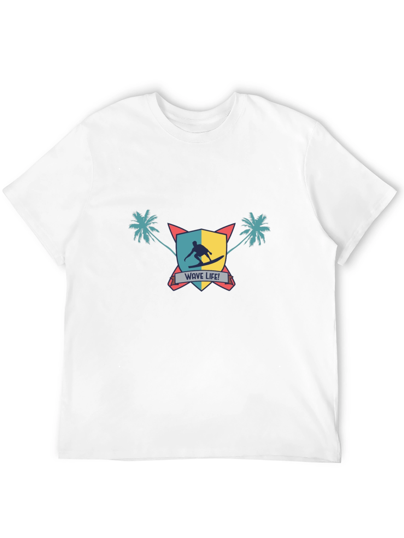 Wave Life Surfer Graphic Tee - Stylish Summer T-Shirt