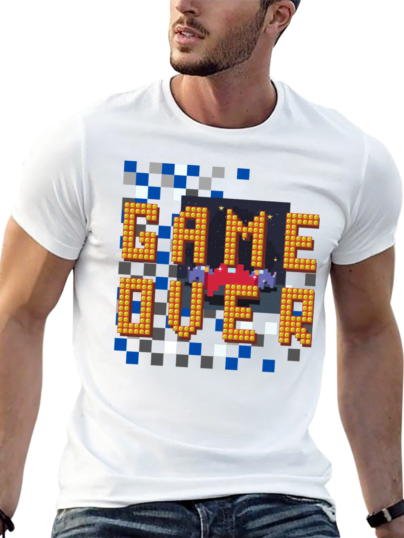 Game Over Pixel Art T-Shirt - Retro Gaming Style