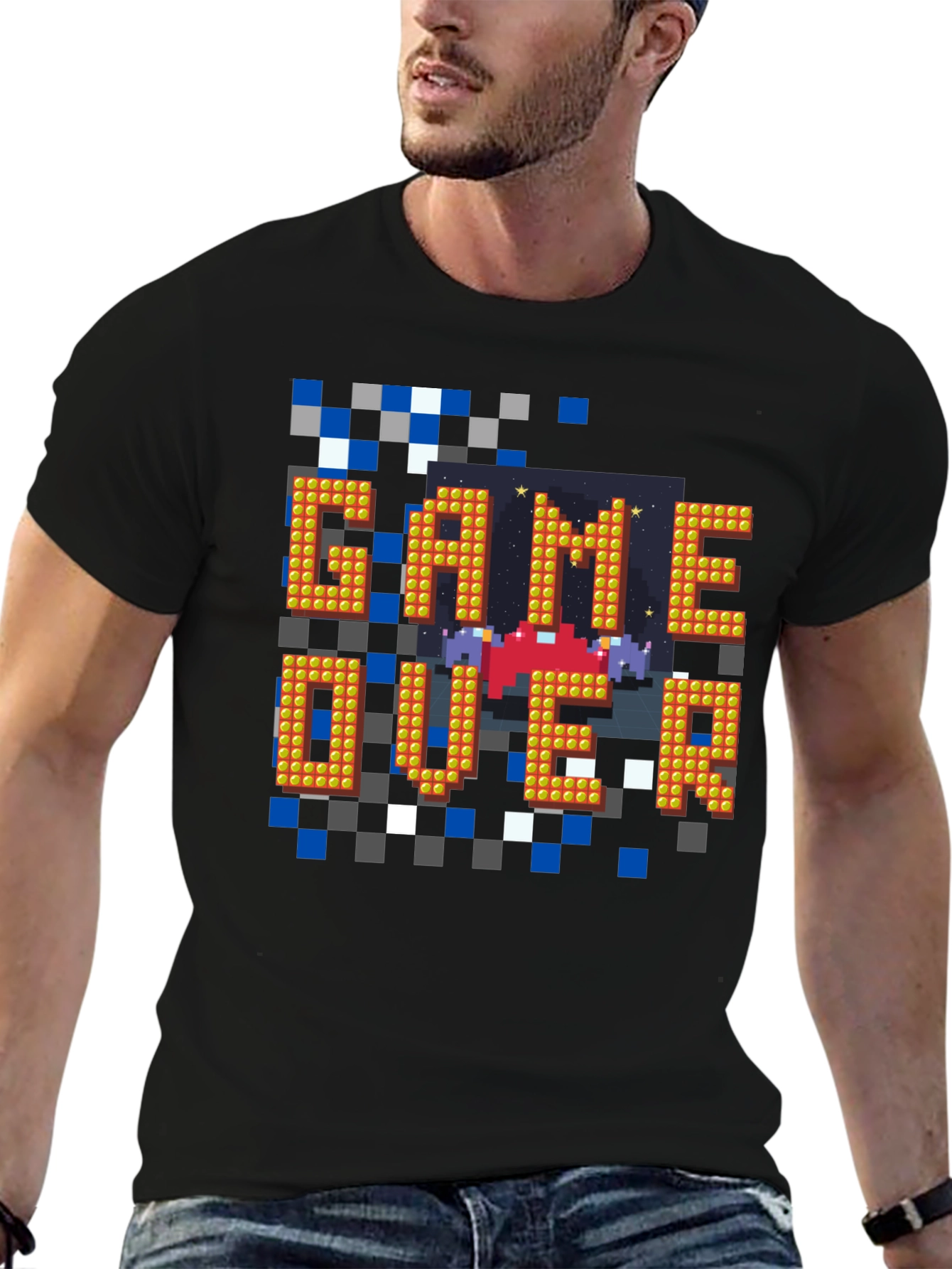 Game Over Pixel Art T-Shirt - Retro Gaming Style
