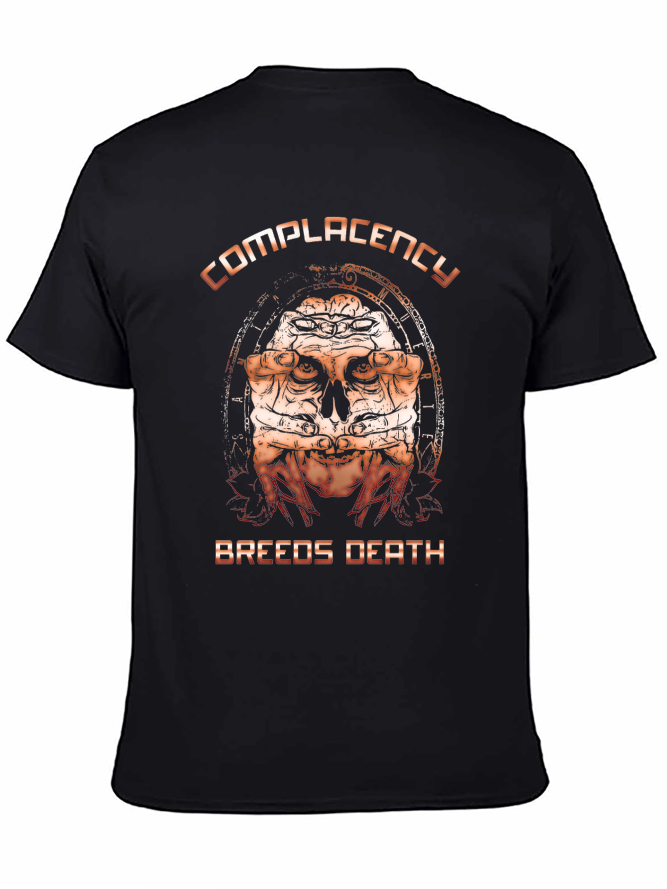 Complacency Breeds Death Graphic T-Shirt