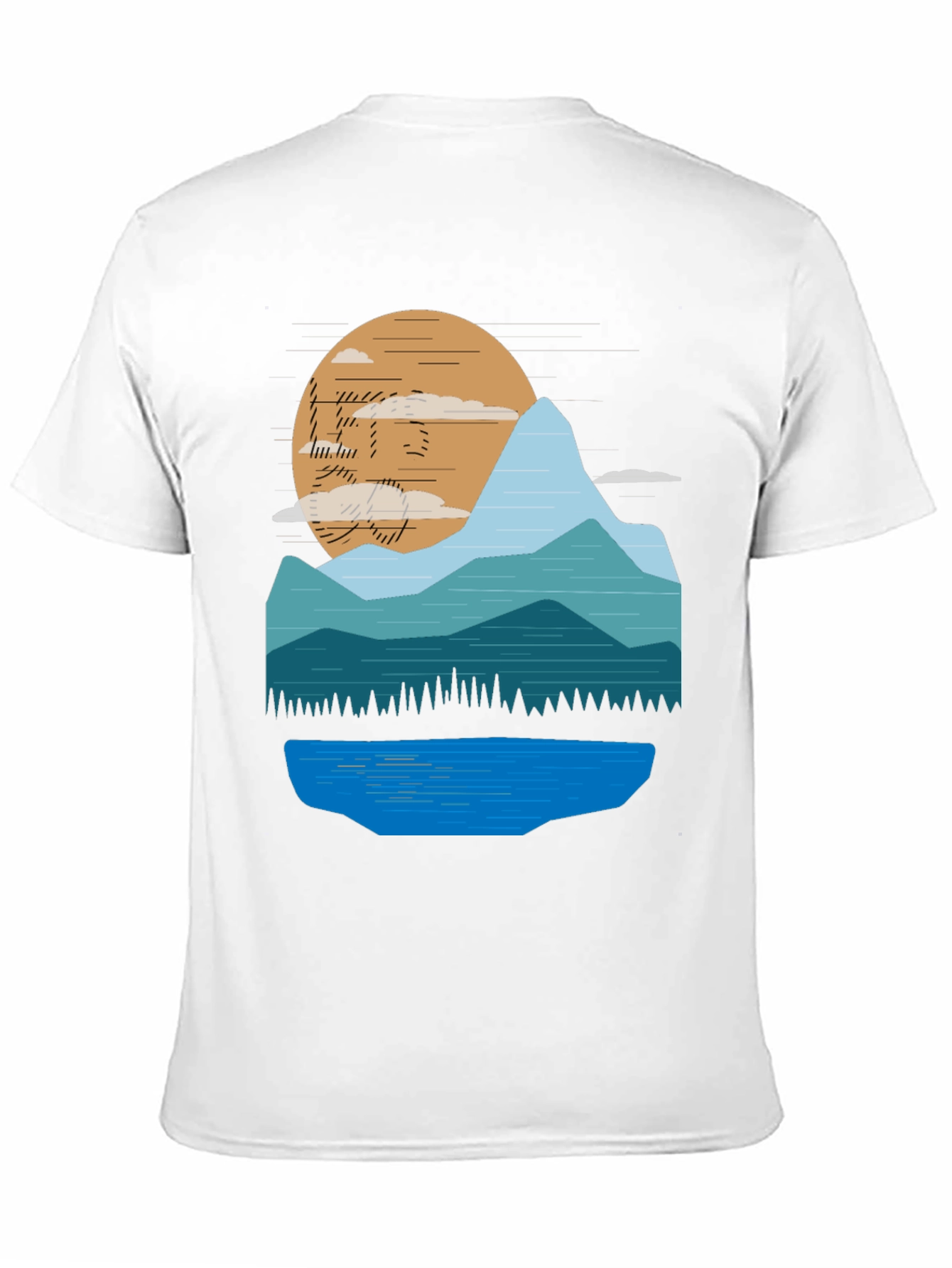 Mountain Sunset Graphic T-Shirt