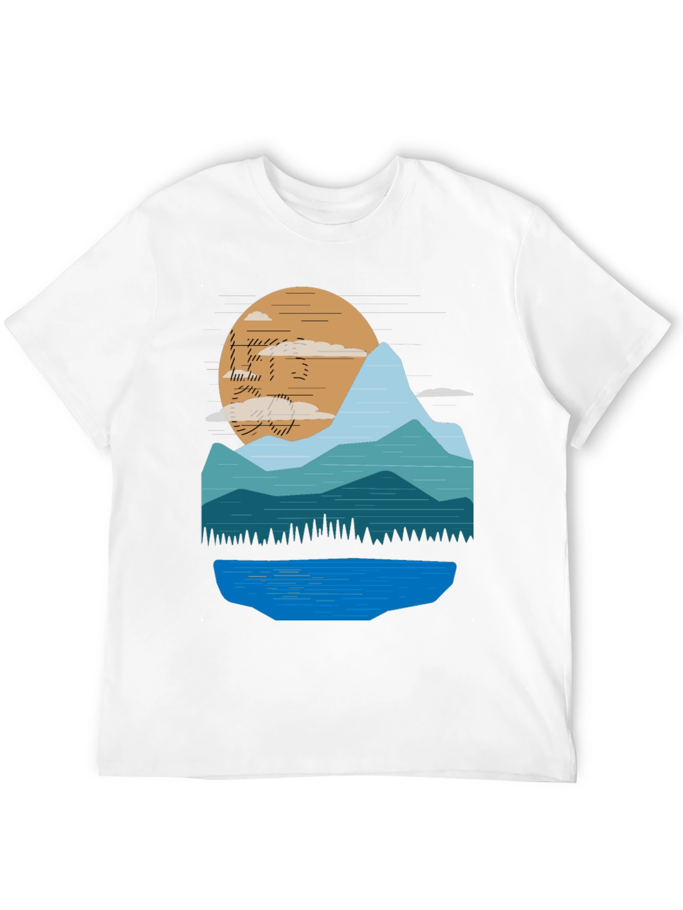 Mountain Sunset Graphic T-Shirt