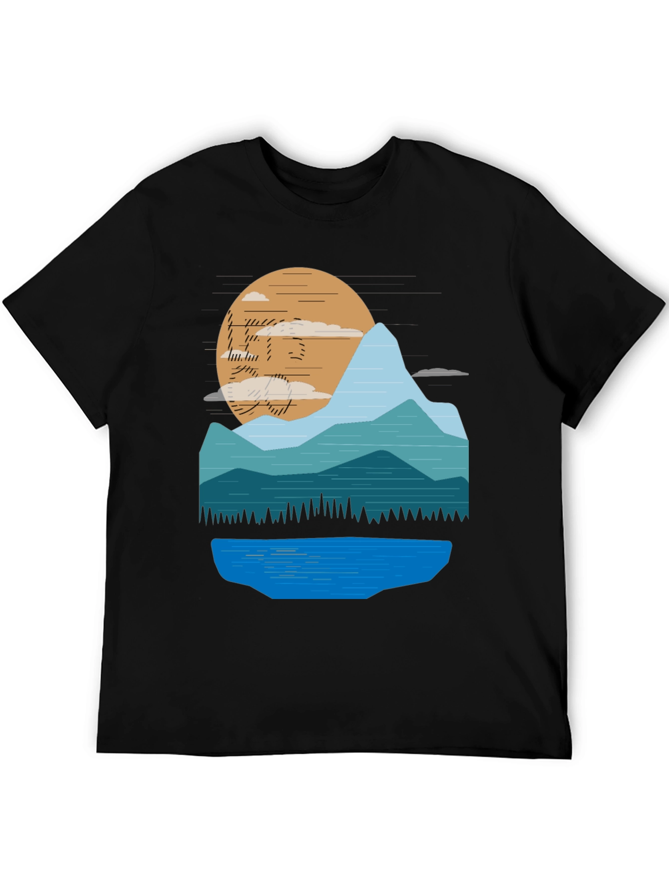 Mountain Sunset Graphic T-Shirt