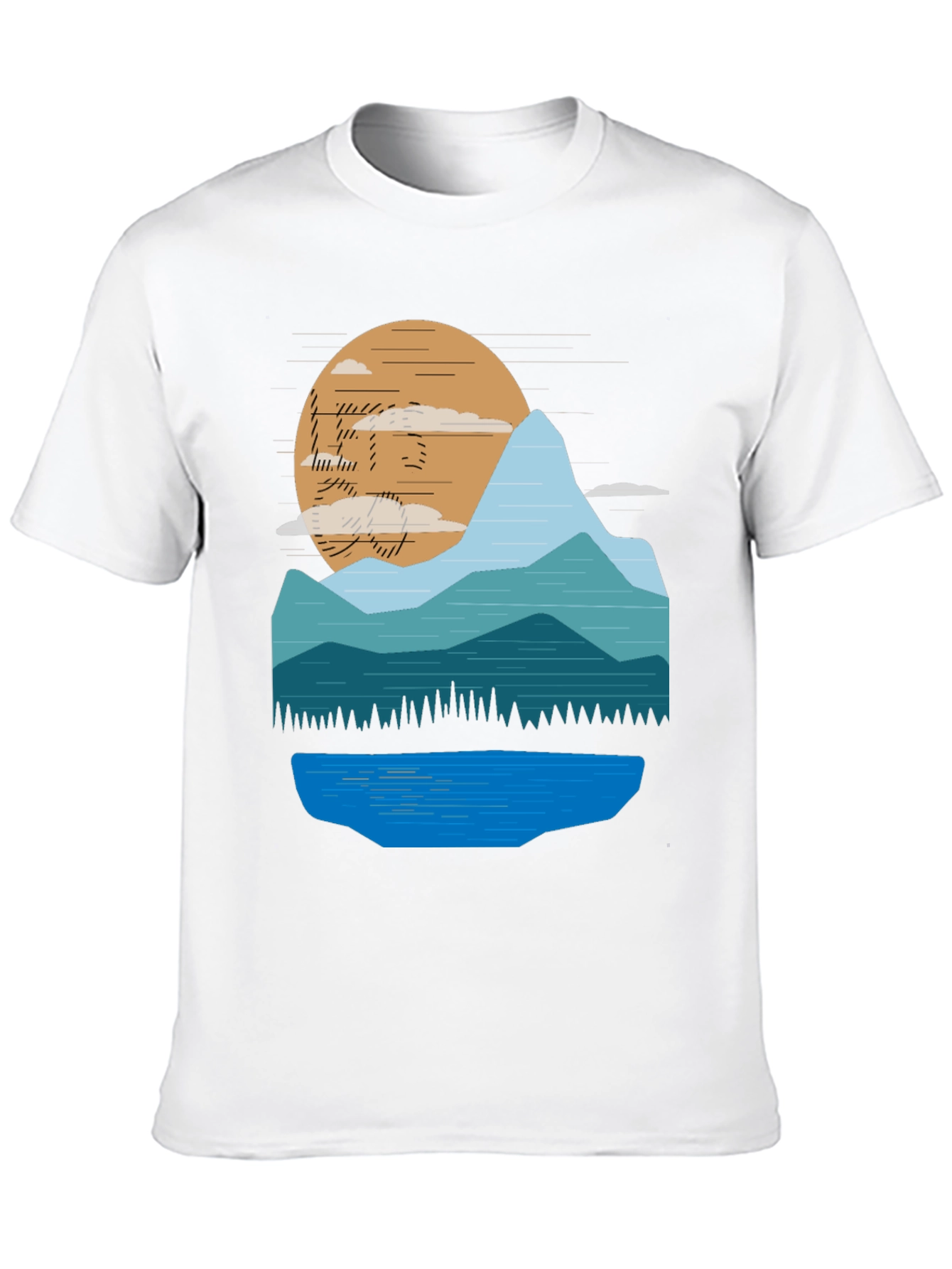 Mountain Sunset Graphic T-Shirt