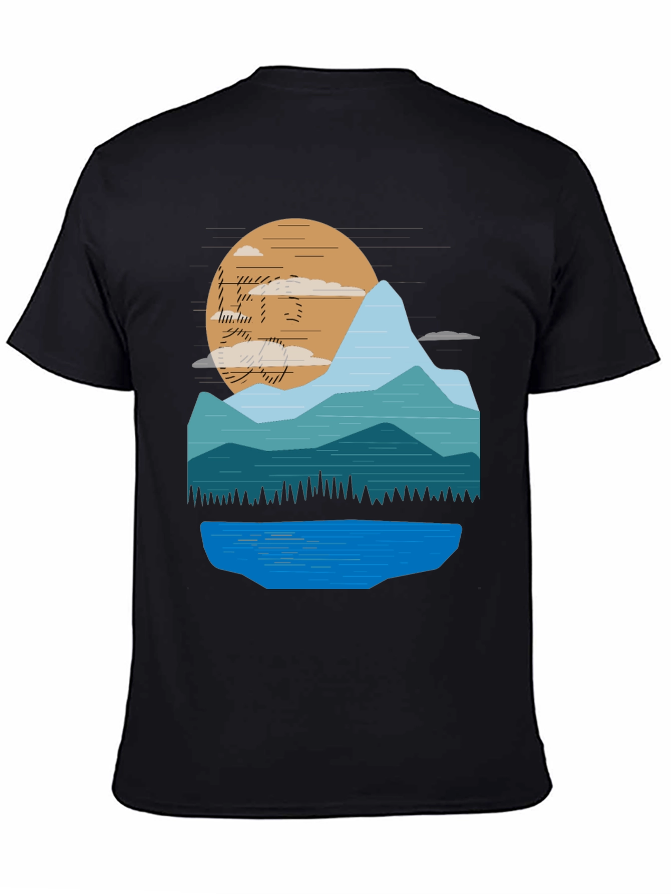 Mountain Sunset Graphic T-Shirt