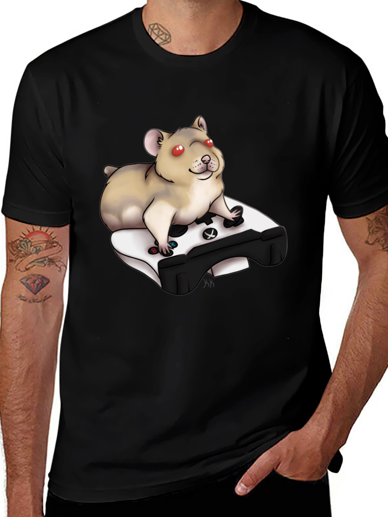 Hamster Gamer T-Shirt - Funny Animal Tee