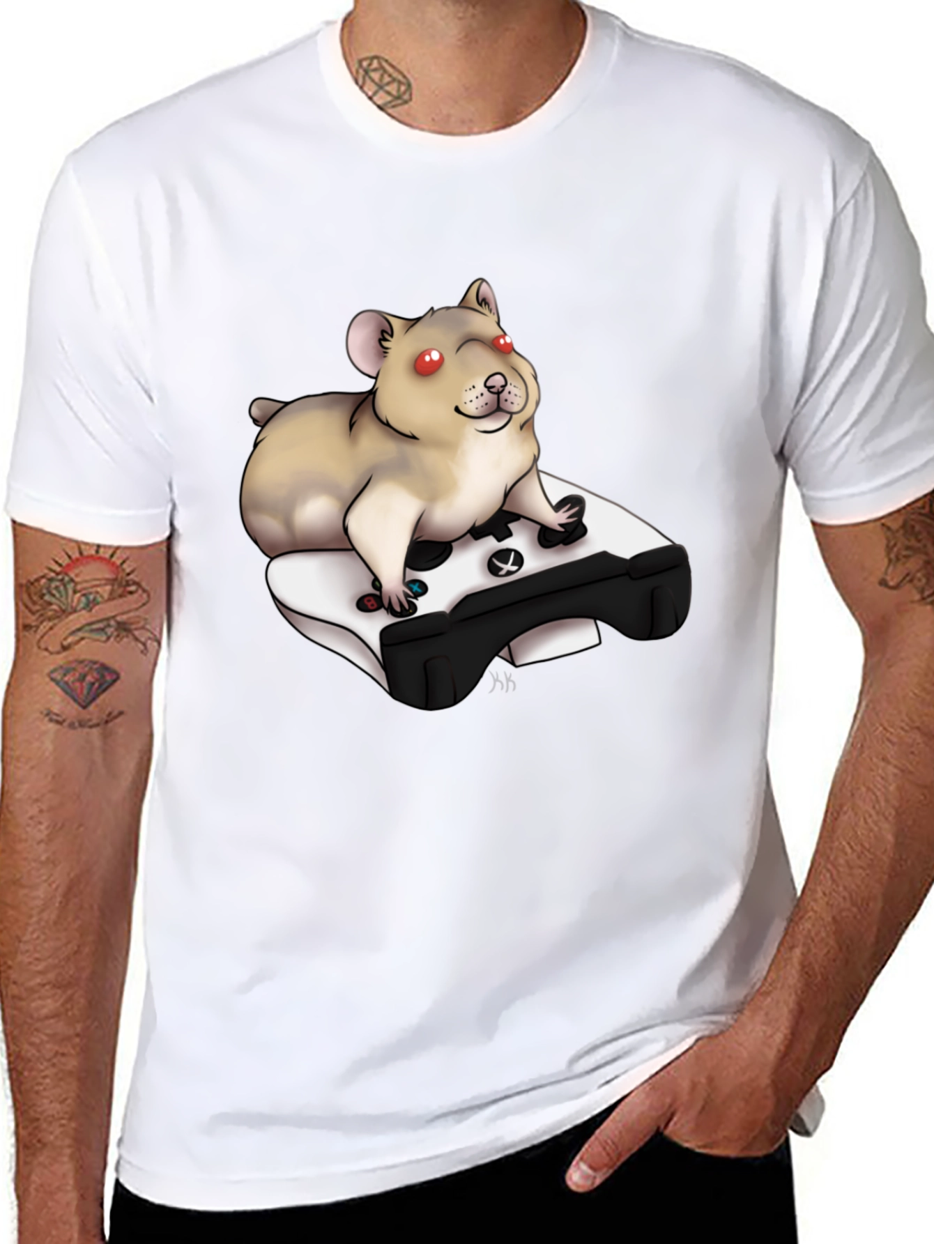 Hamster Gamer T-Shirt - Funny Animal Tee