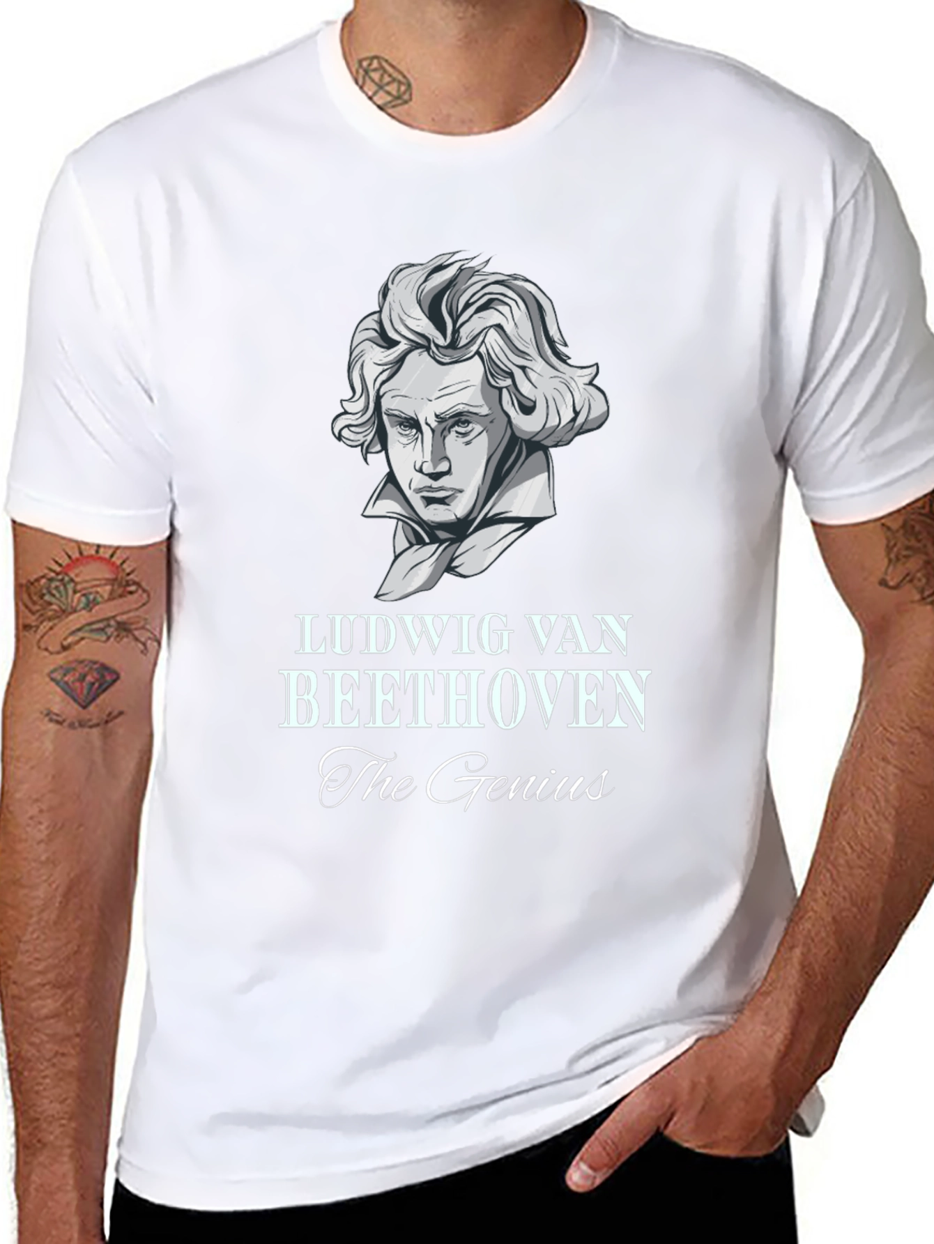 Ludwig van Beethoven Graphic Tee - The Genius T-Shirt