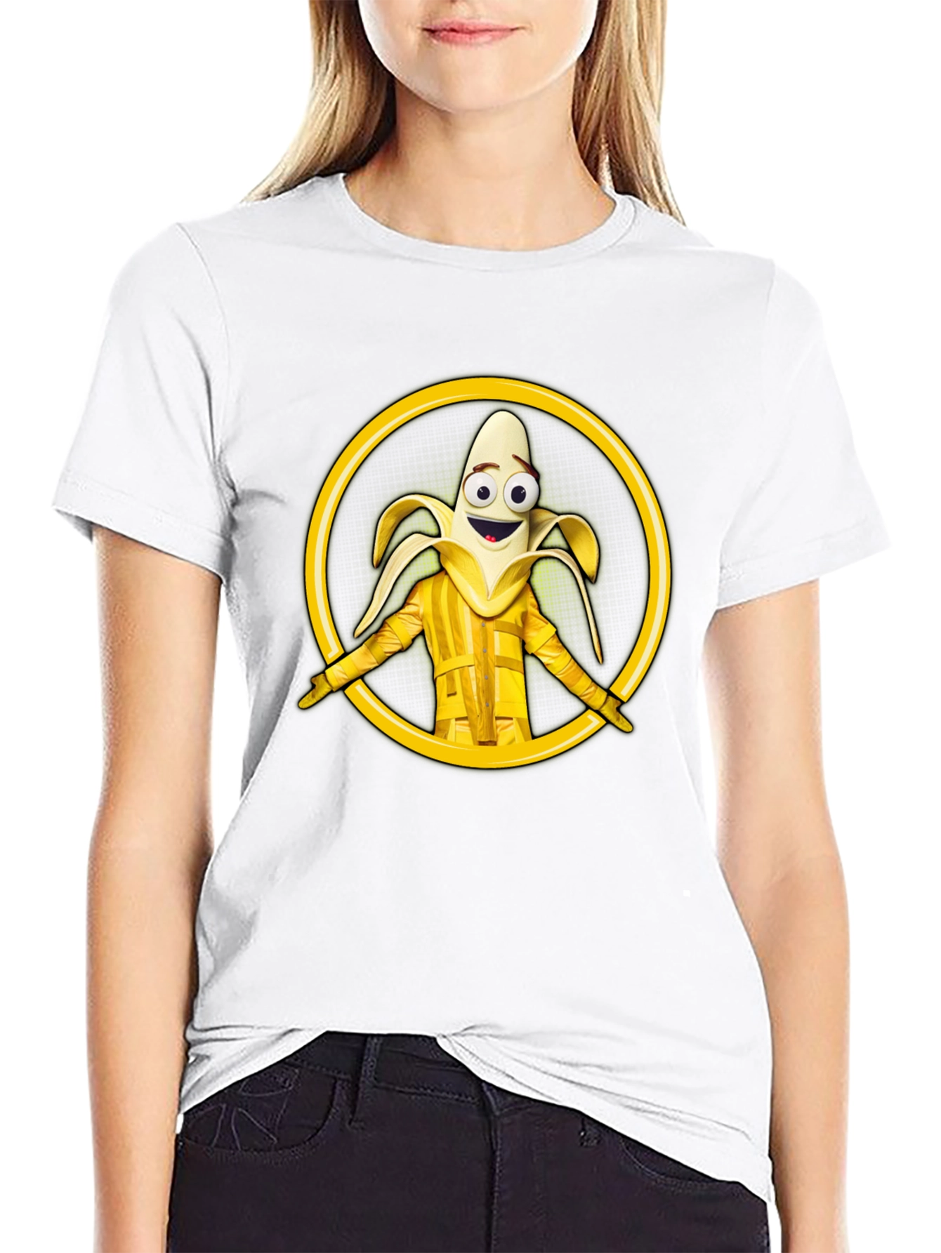 Banana Character Graphic T-Shirt