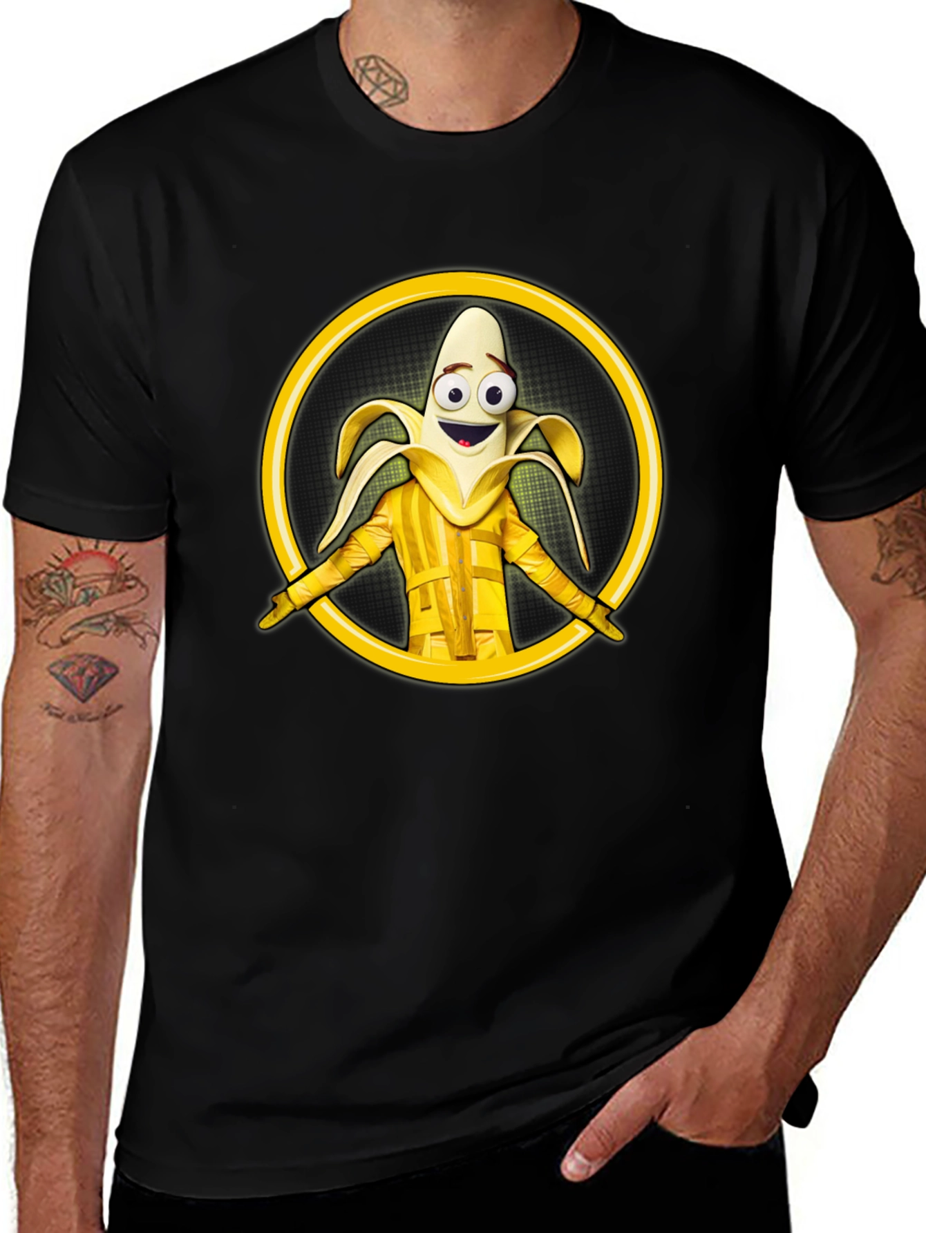 Banana Character Graphic T-Shirt