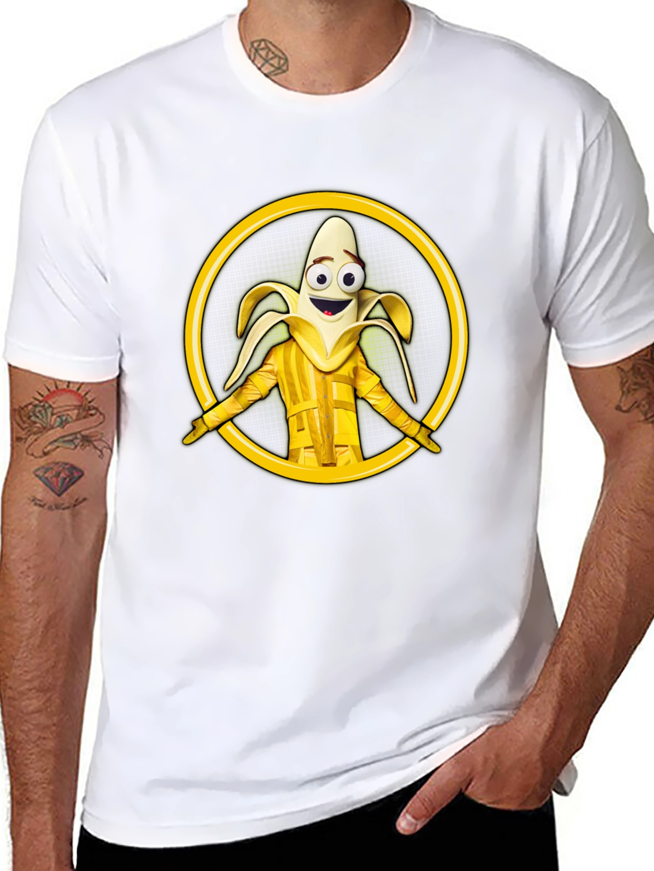 Banana Character Graphic T-Shirt