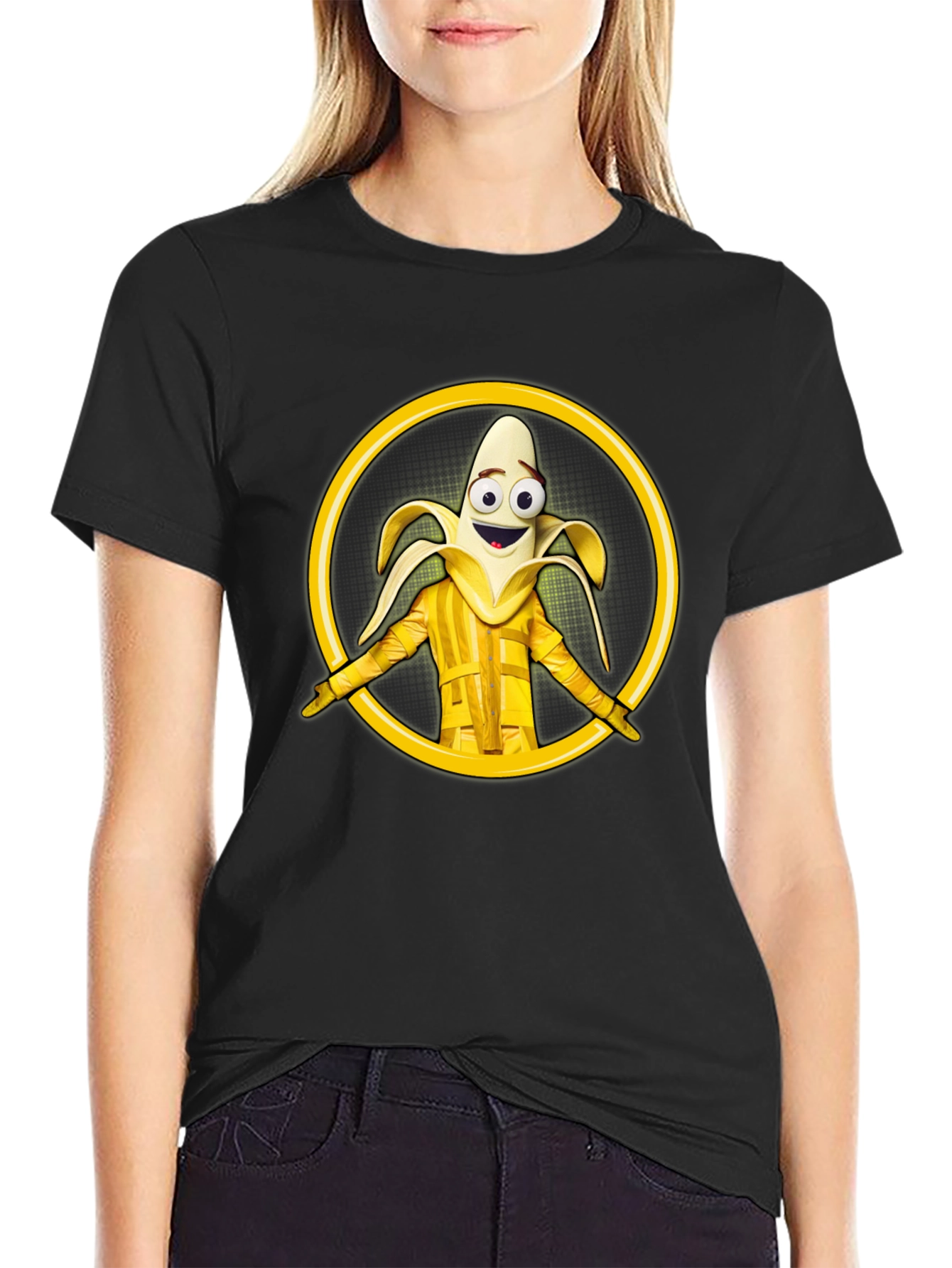 Banana Character Graphic T-Shirt