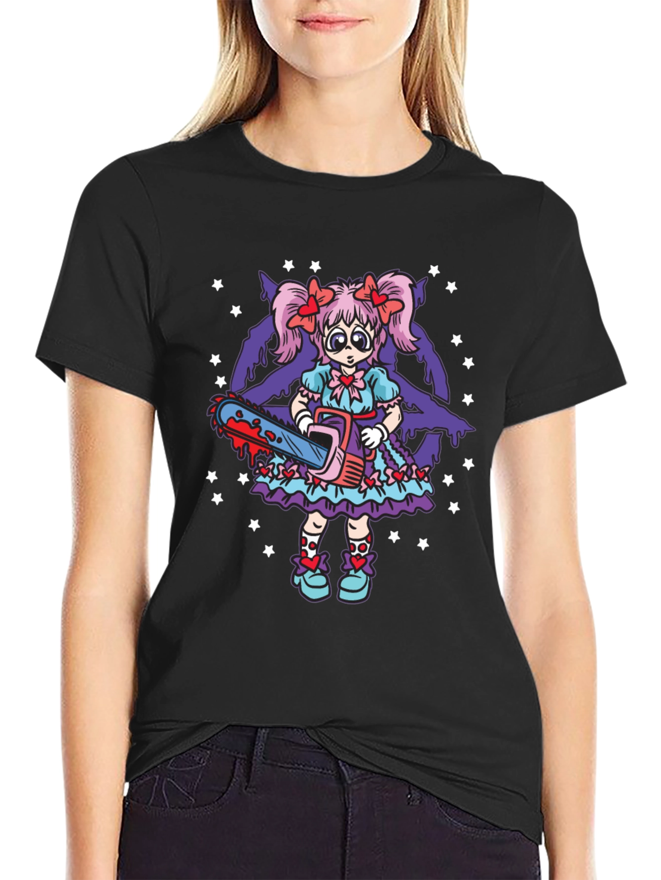 Creepy Cute Chainsaw Doll Graphic Tee
