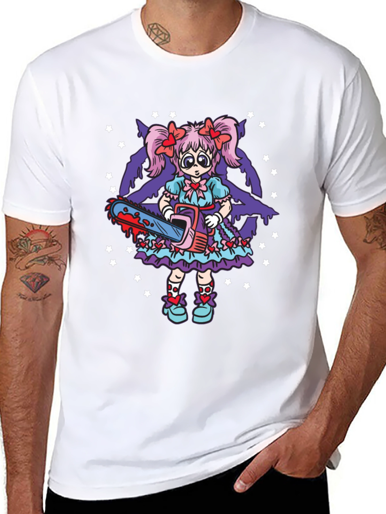 Creepy Cute Chainsaw Doll Graphic Tee