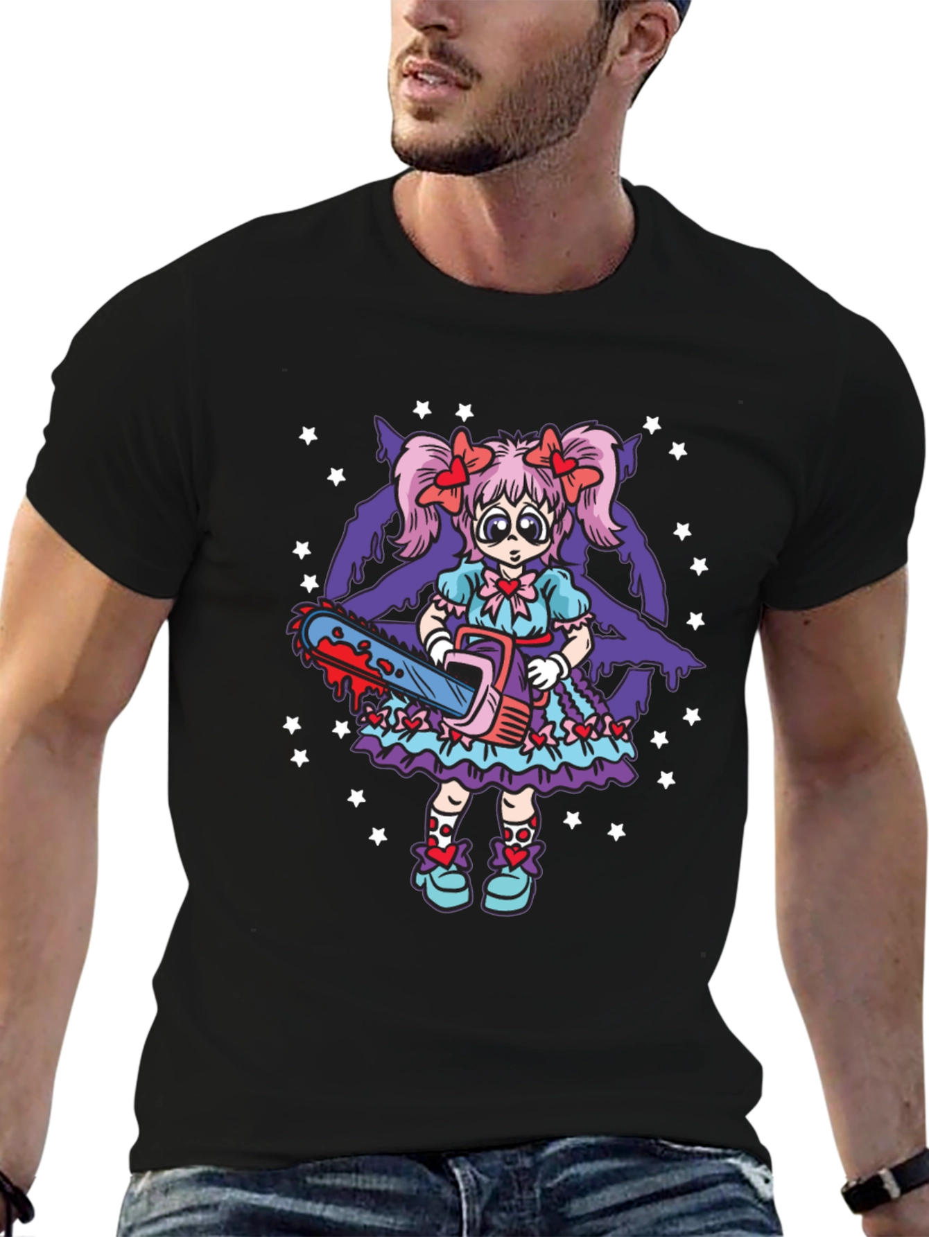 Creepy Cute Chainsaw Doll Graphic Tee