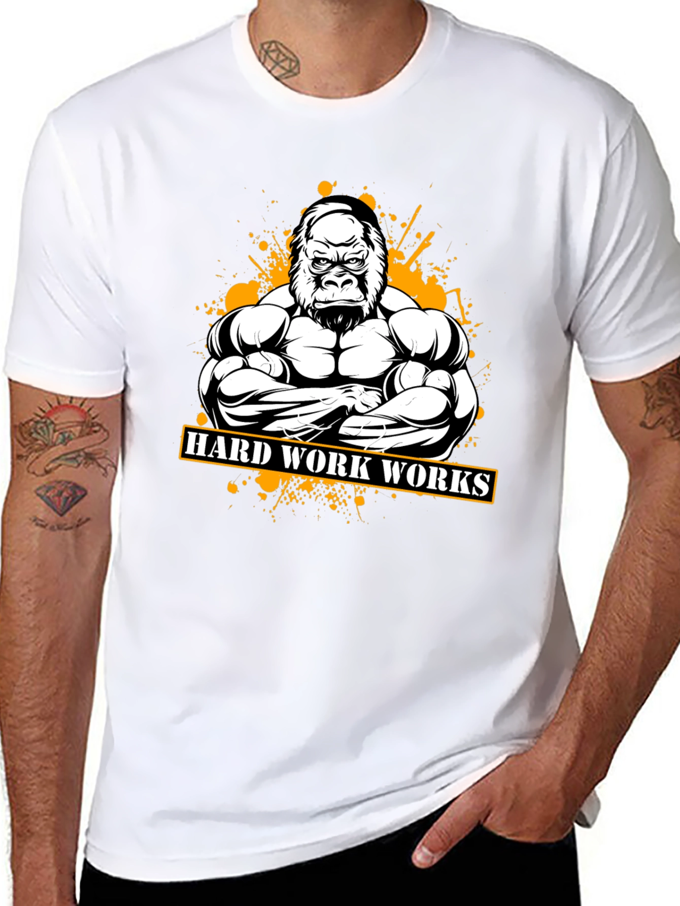 Hard Work Gorilla Graphic Tee