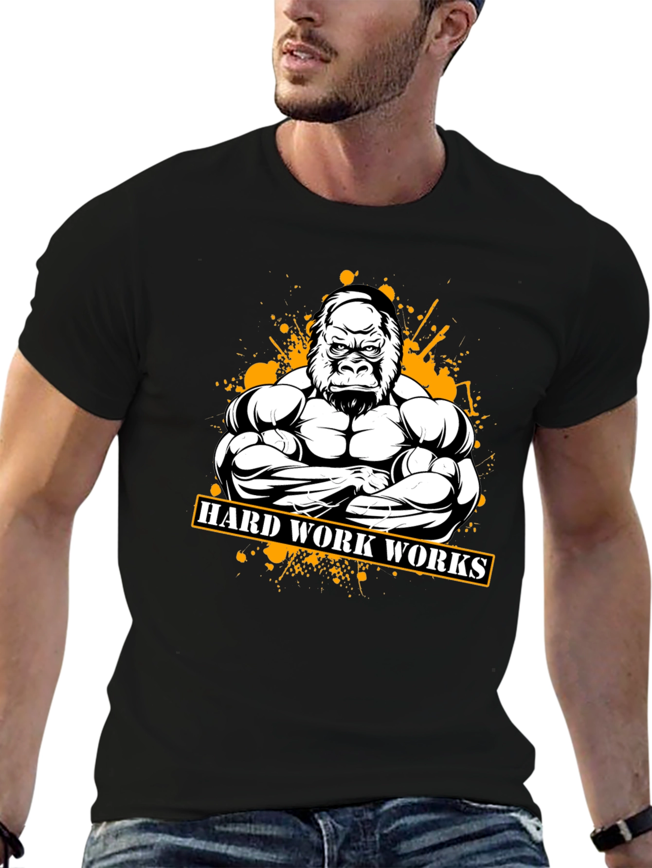 Hard Work Gorilla Graphic Tee