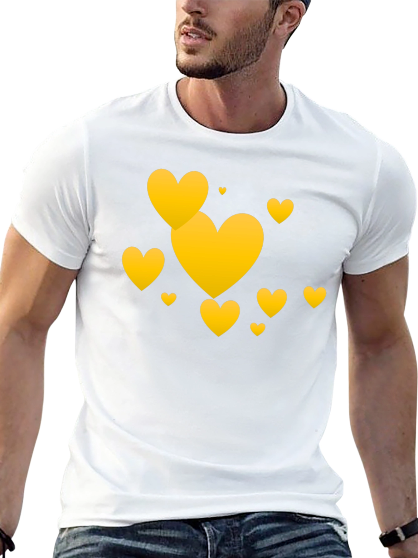 Heart Graphic Tee - Black Casual Comfort