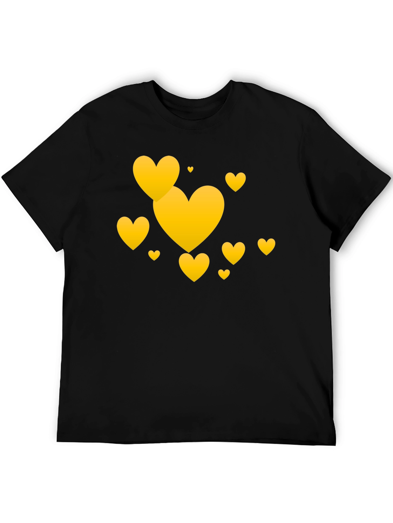 Heart Graphic Tee - Black Casual Comfort