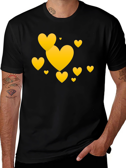 Heart Graphic Tee - Black Casual Comfort