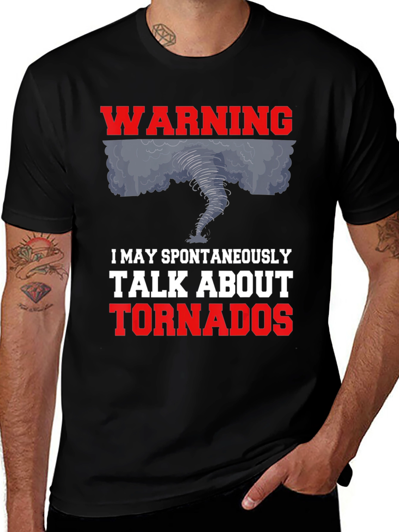 Warning: I May Talk About Tornadoes Graphic Tee