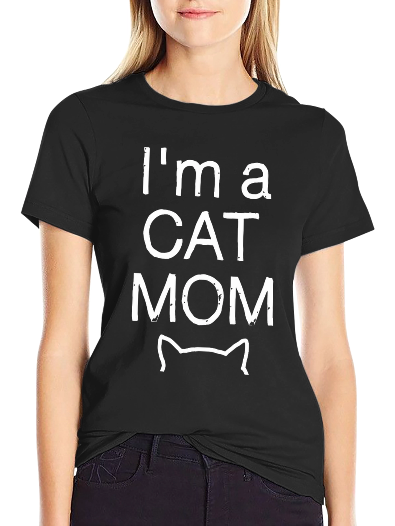 Im a Cat Mom Graphic T-Shirt