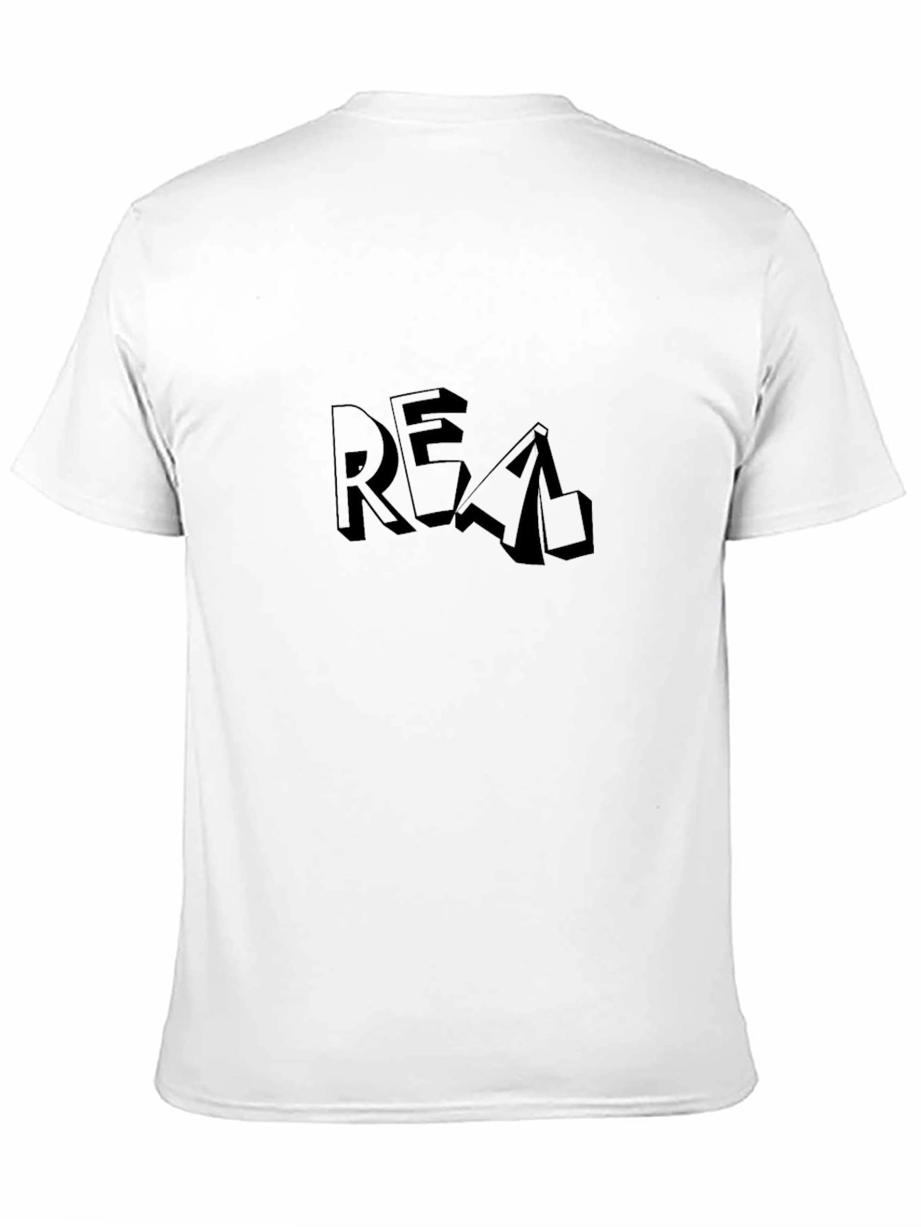 Real Graphic Tee - Black Cotton Short Sleeve