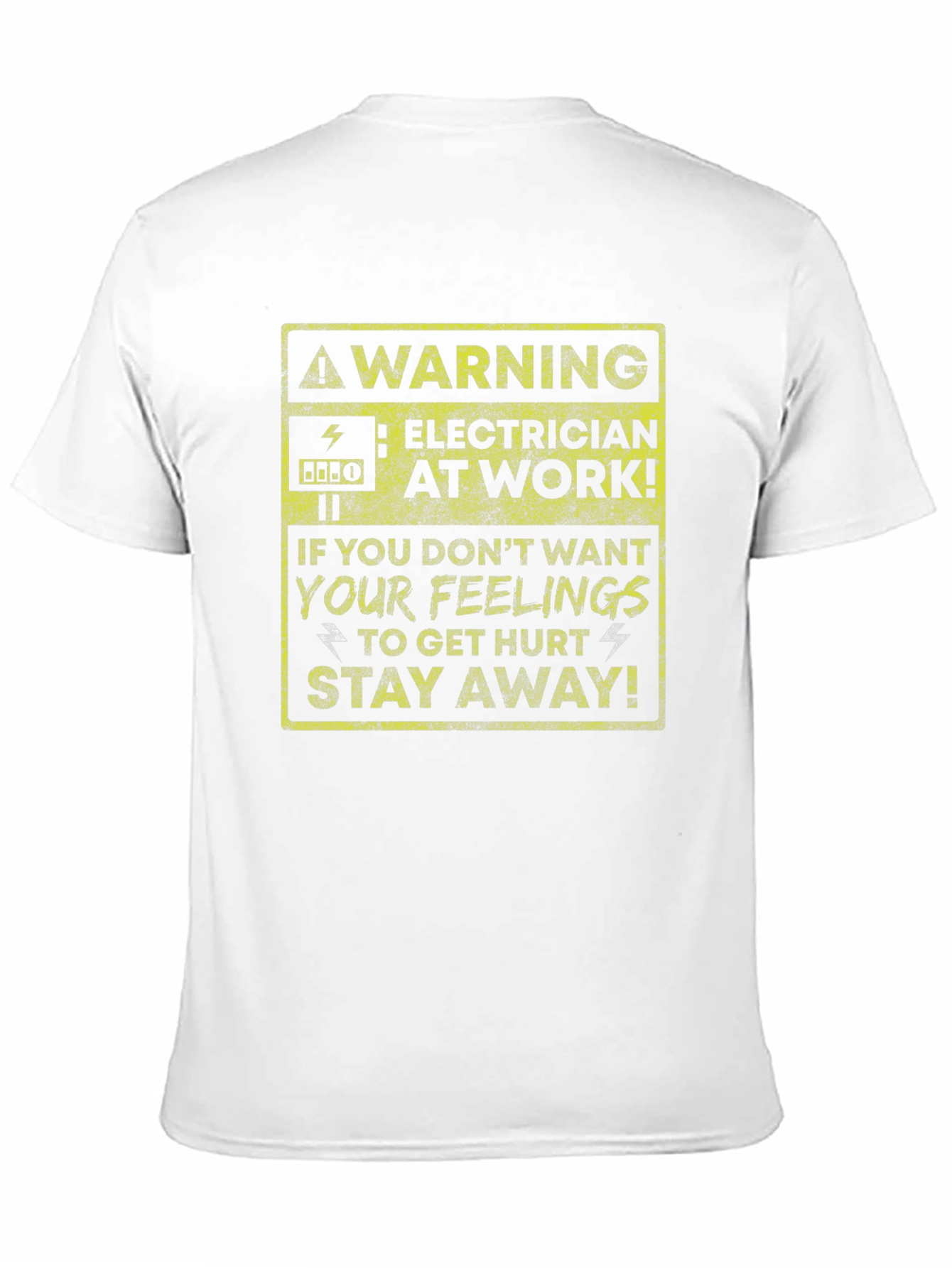 Warning Electrician At Work T-Shirt