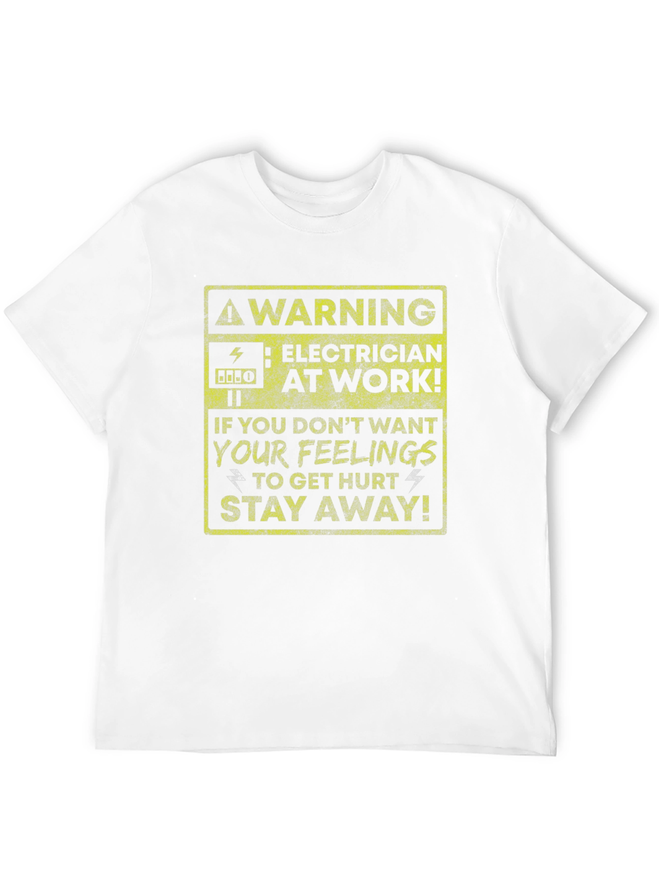 Warning Electrician At Work T-Shirt