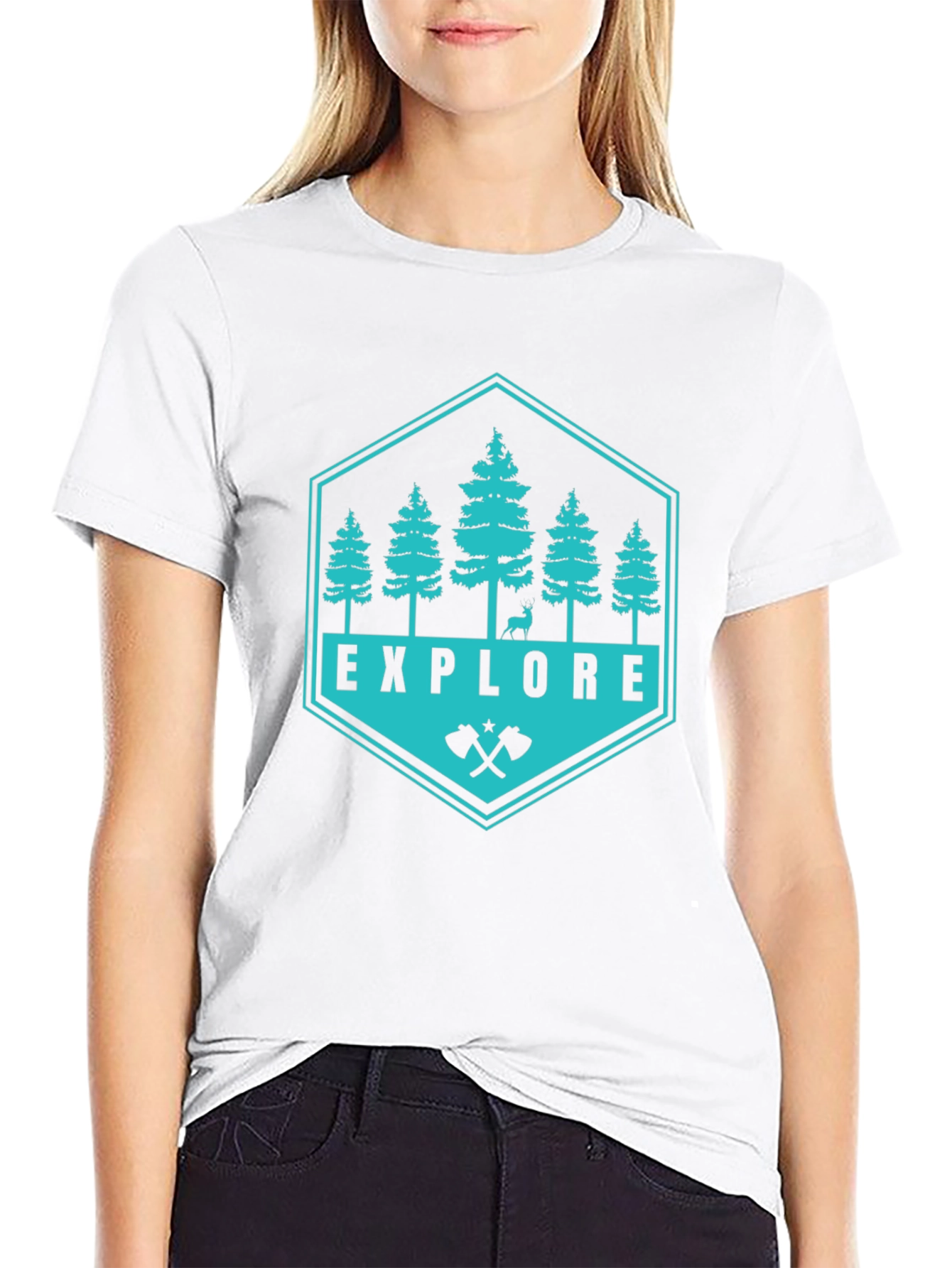 Explore Nature Graphic Tee - Black Adventure Shirt
