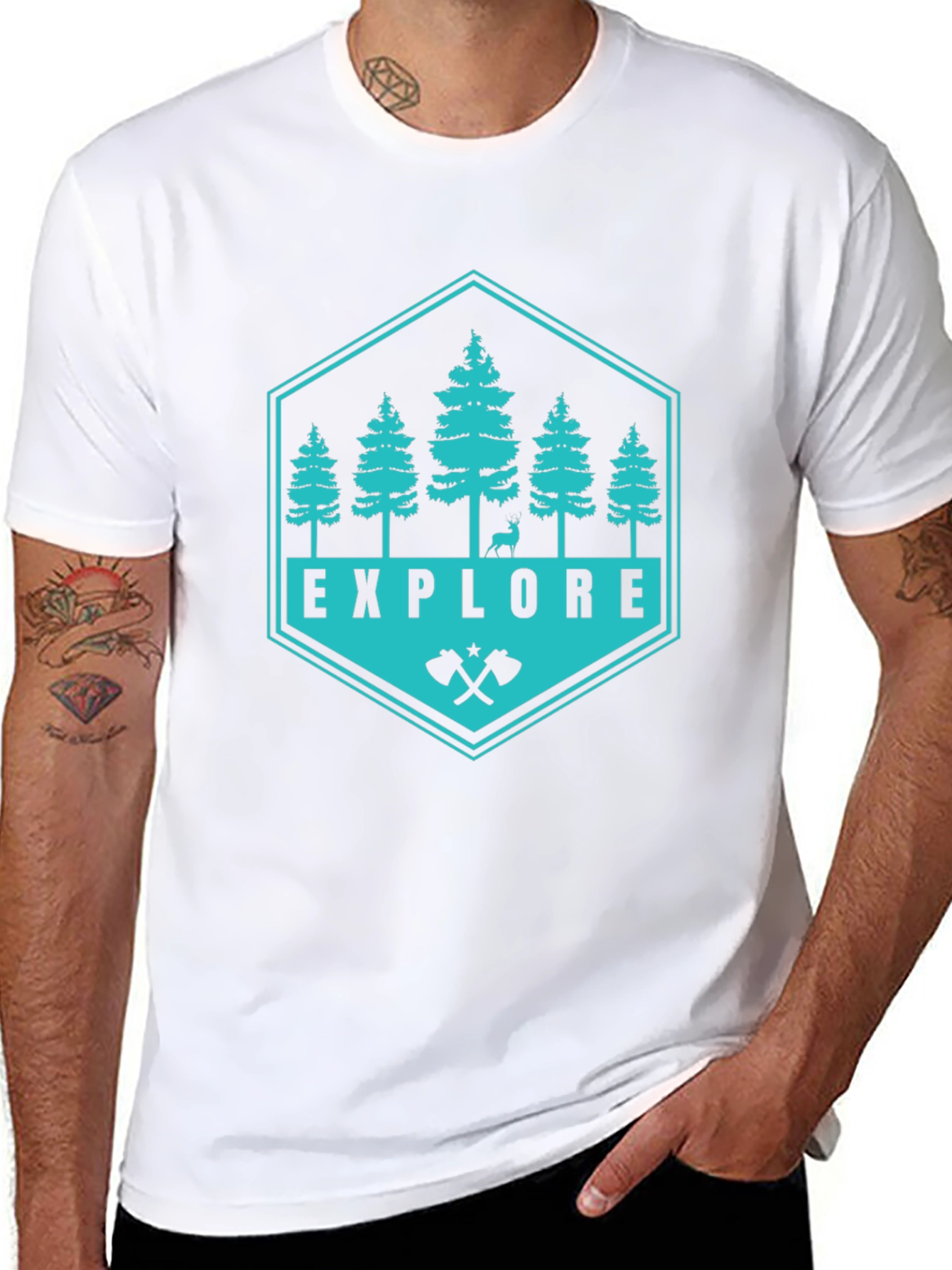 Explore Nature Graphic Tee - Black Adventure Shirt