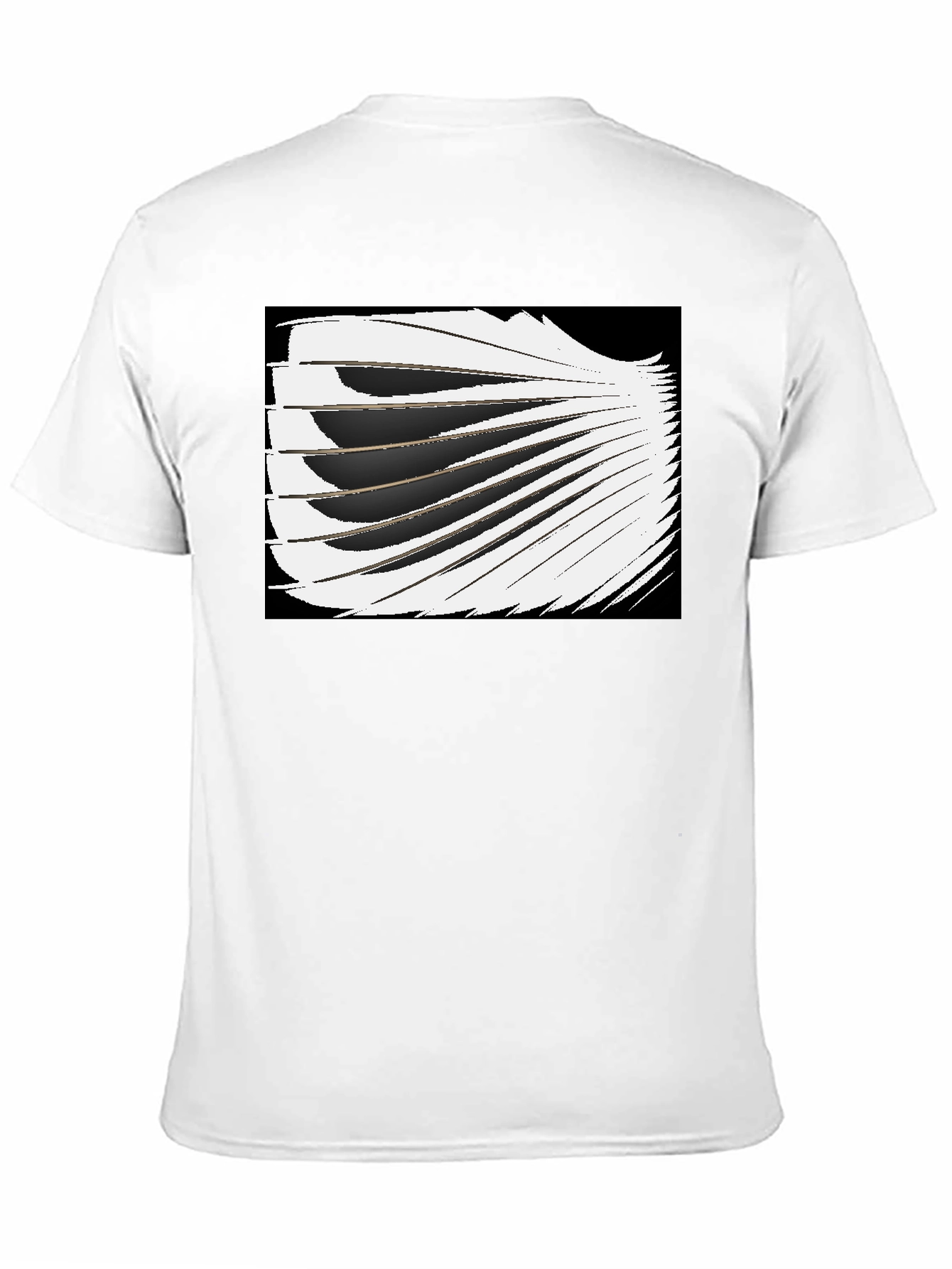 Abstract Wing Graphic Black Tee