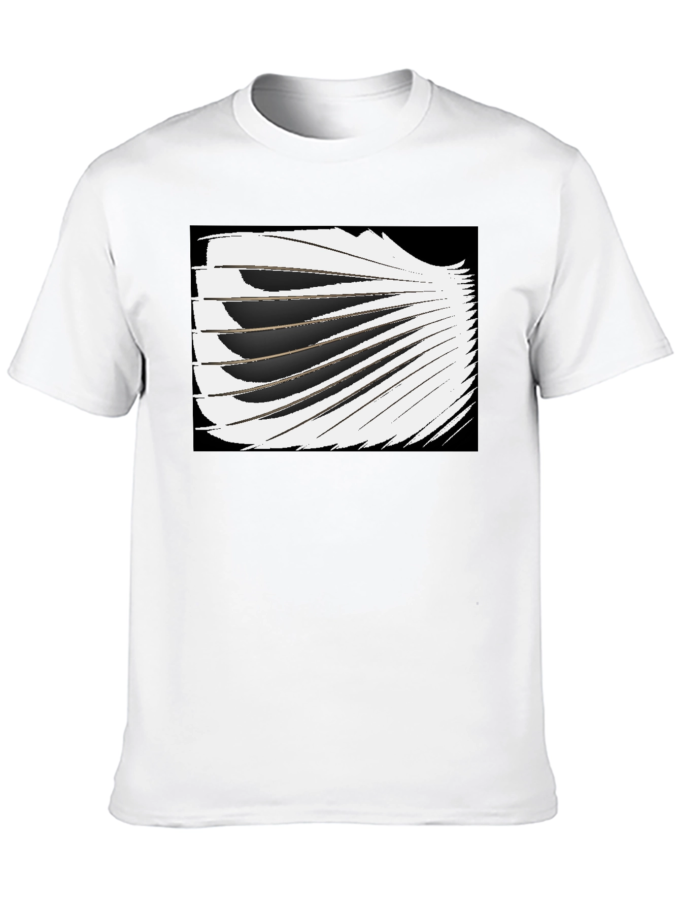 Abstract Wing Graphic Black Tee
