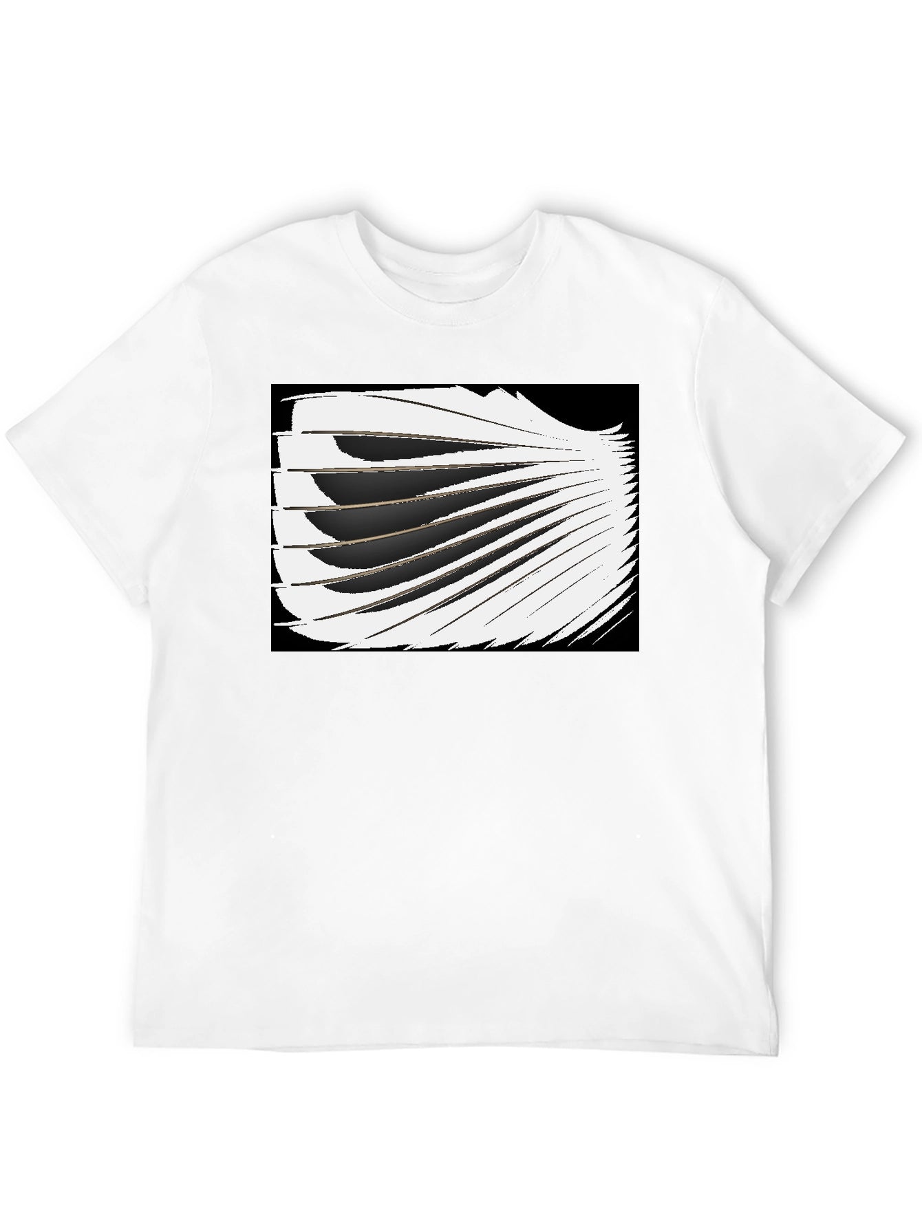 Abstract Wing Graphic Black Tee