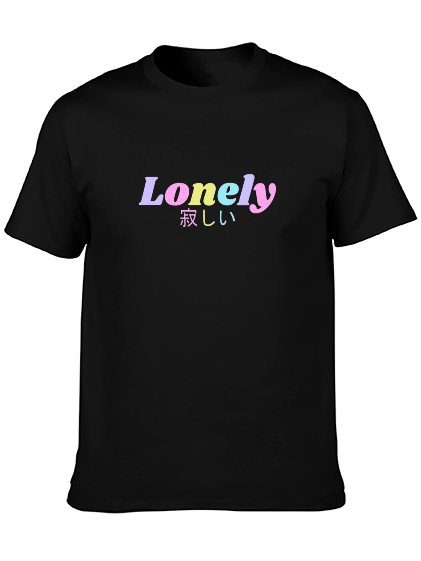 Lonely Graphic Tee - Black T-Shirt