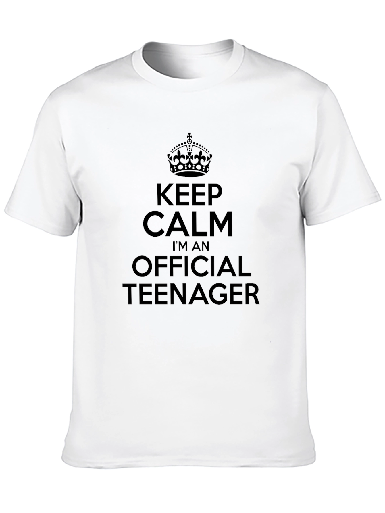 Keep Calm Official Teenager T-Shirt - Black