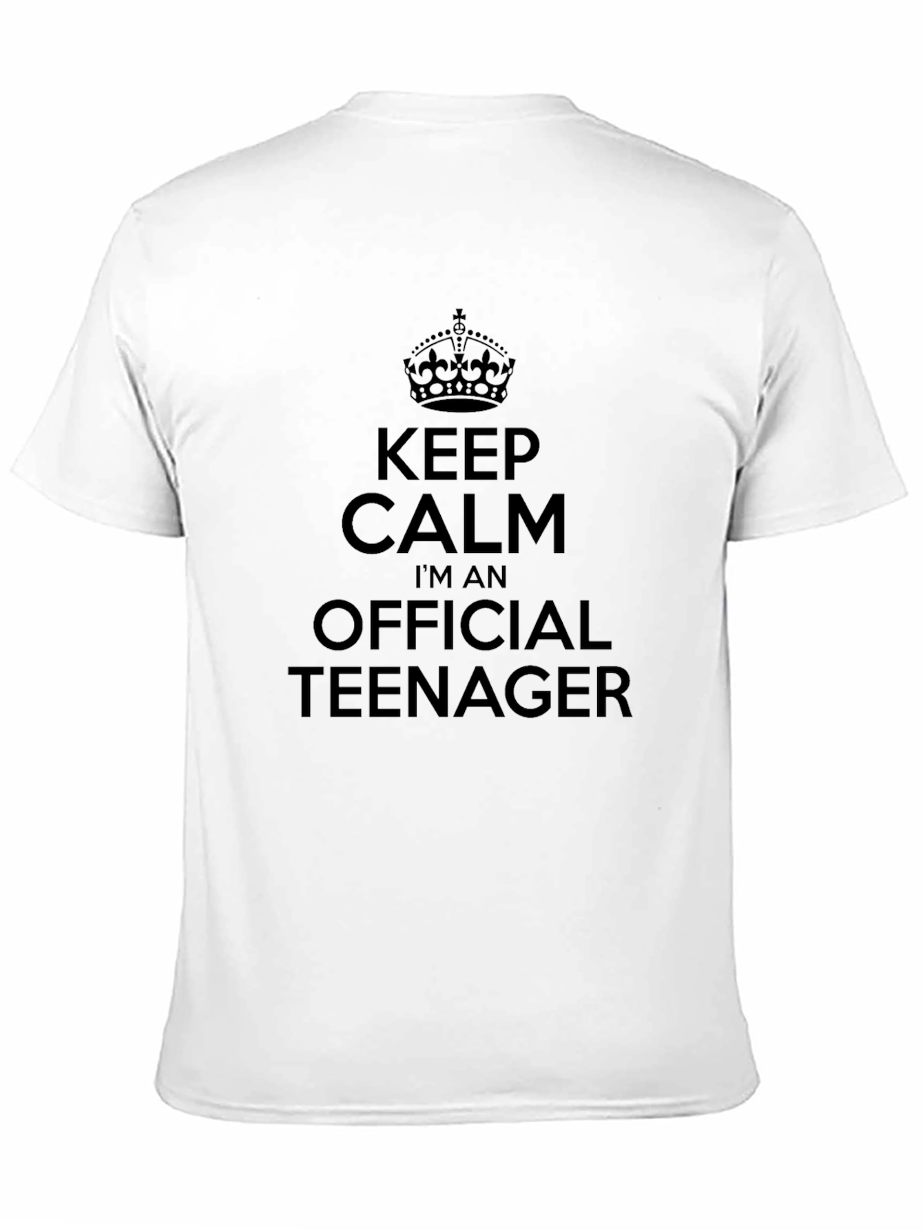 Keep Calm Official Teenager T-Shirt - Black