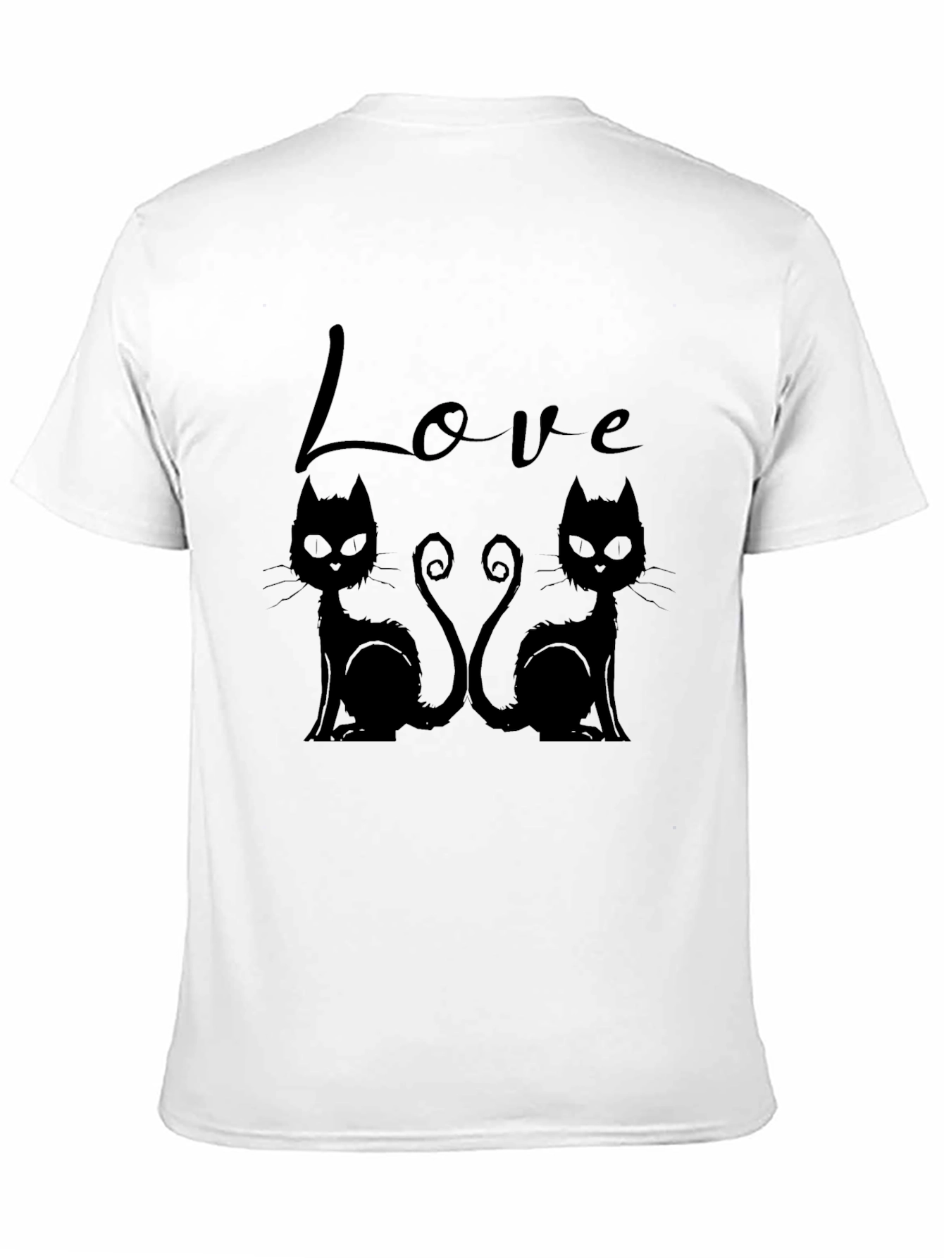Love Cats T-Shirt - Black