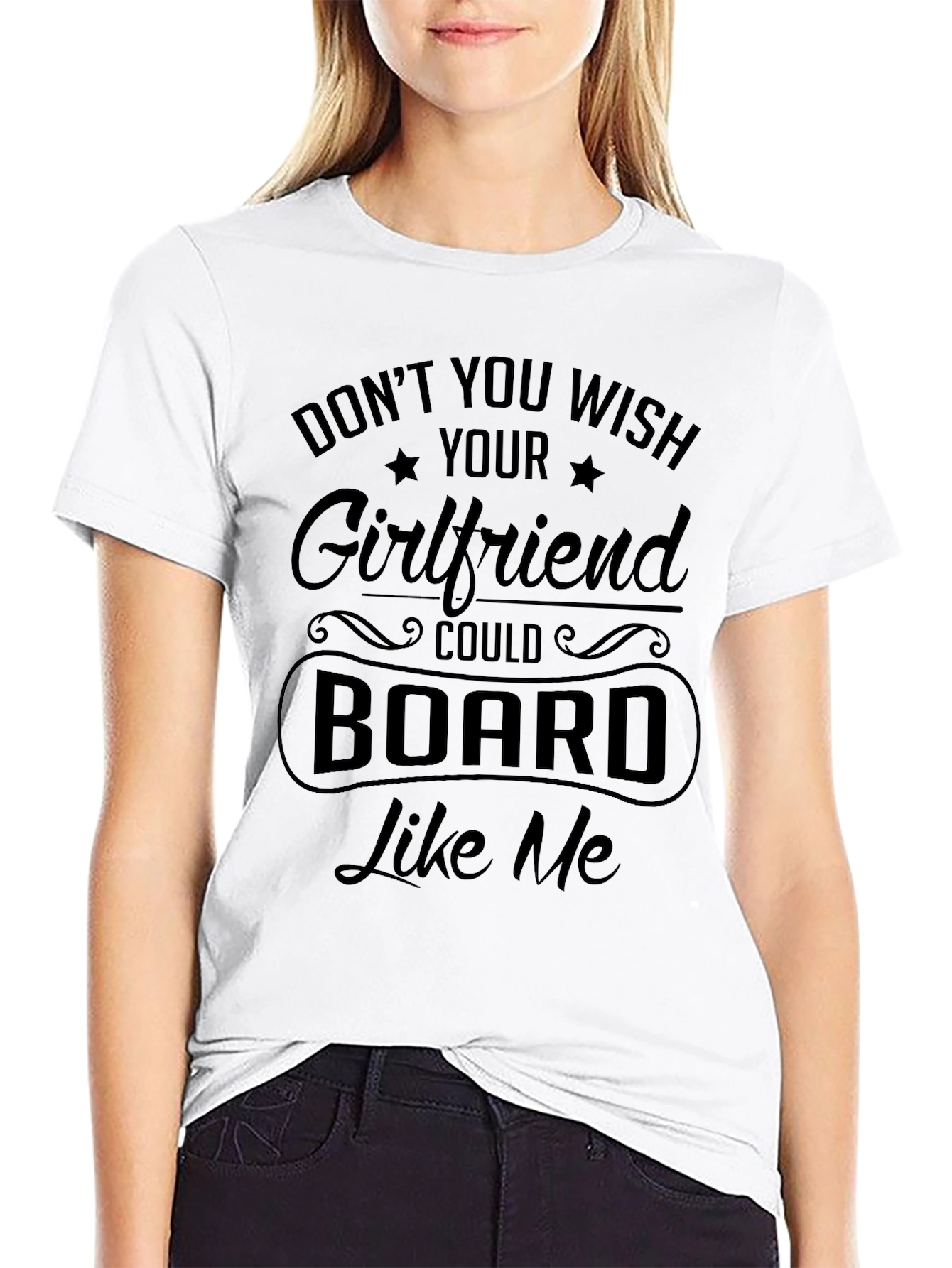 Funny Girlfriend Boarding T-Shirt