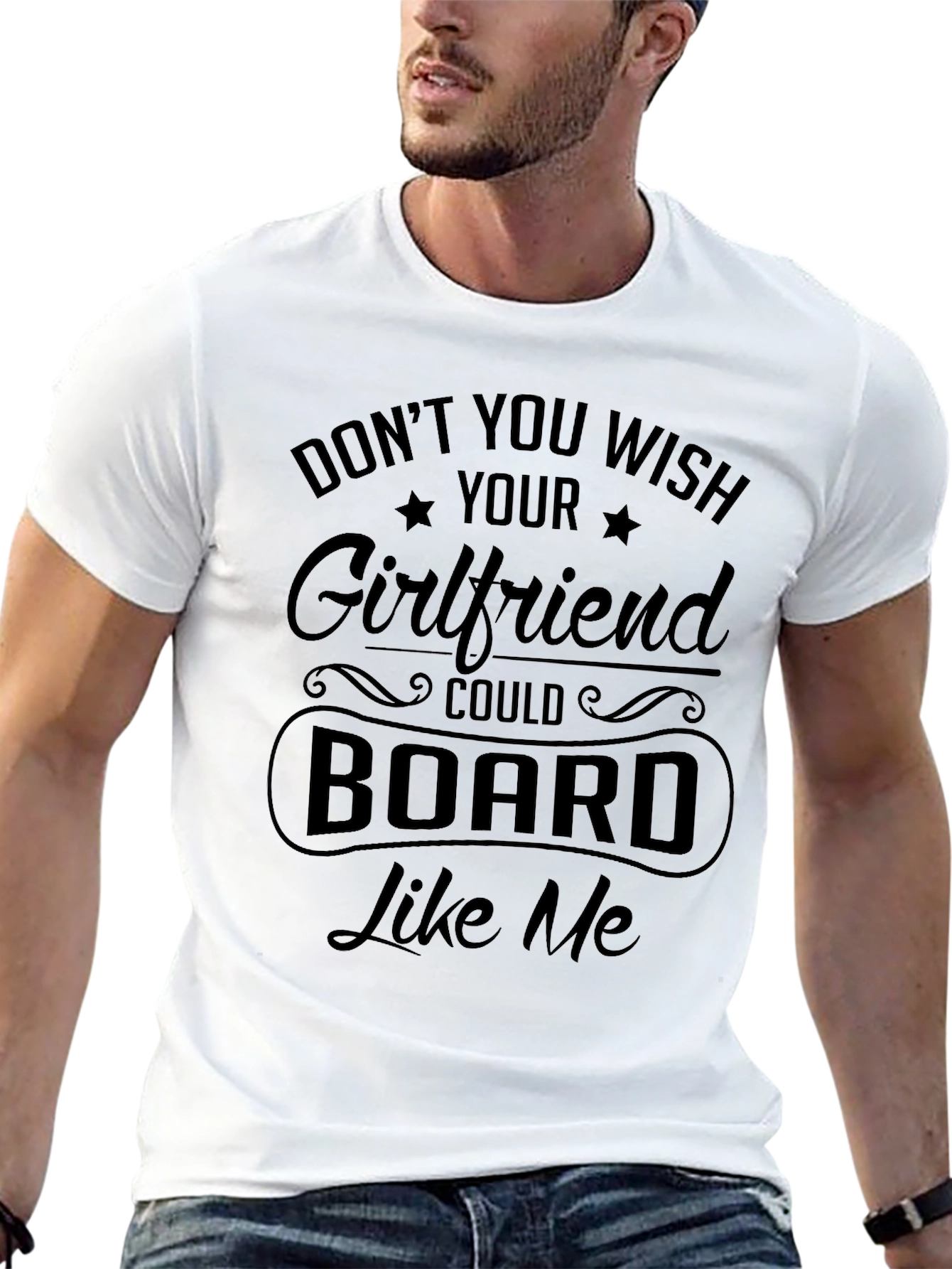Funny Girlfriend Boarding T-Shirt