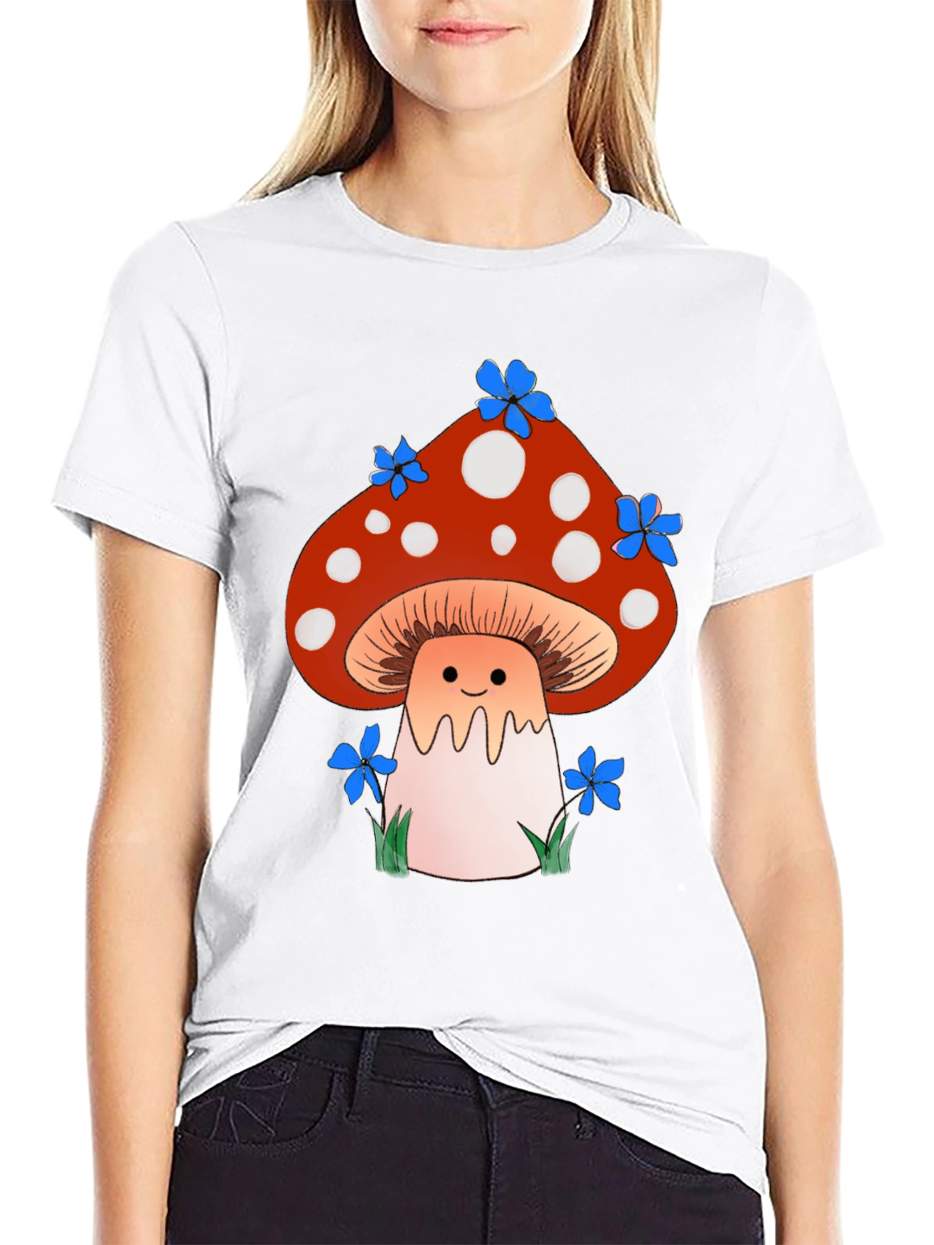 Whimsical Mushroom Graphic T-Shirt - Unisex Cotton Tee