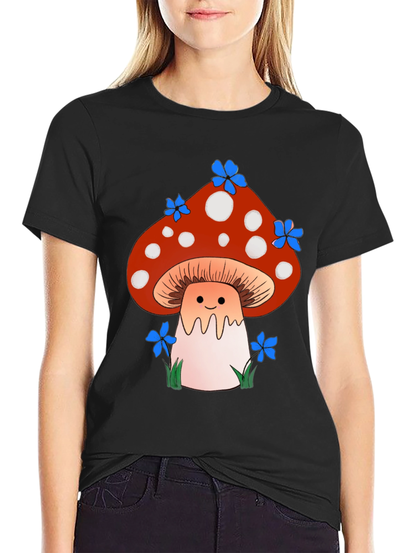 Whimsical Mushroom Graphic T-Shirt - Unisex Cotton Tee