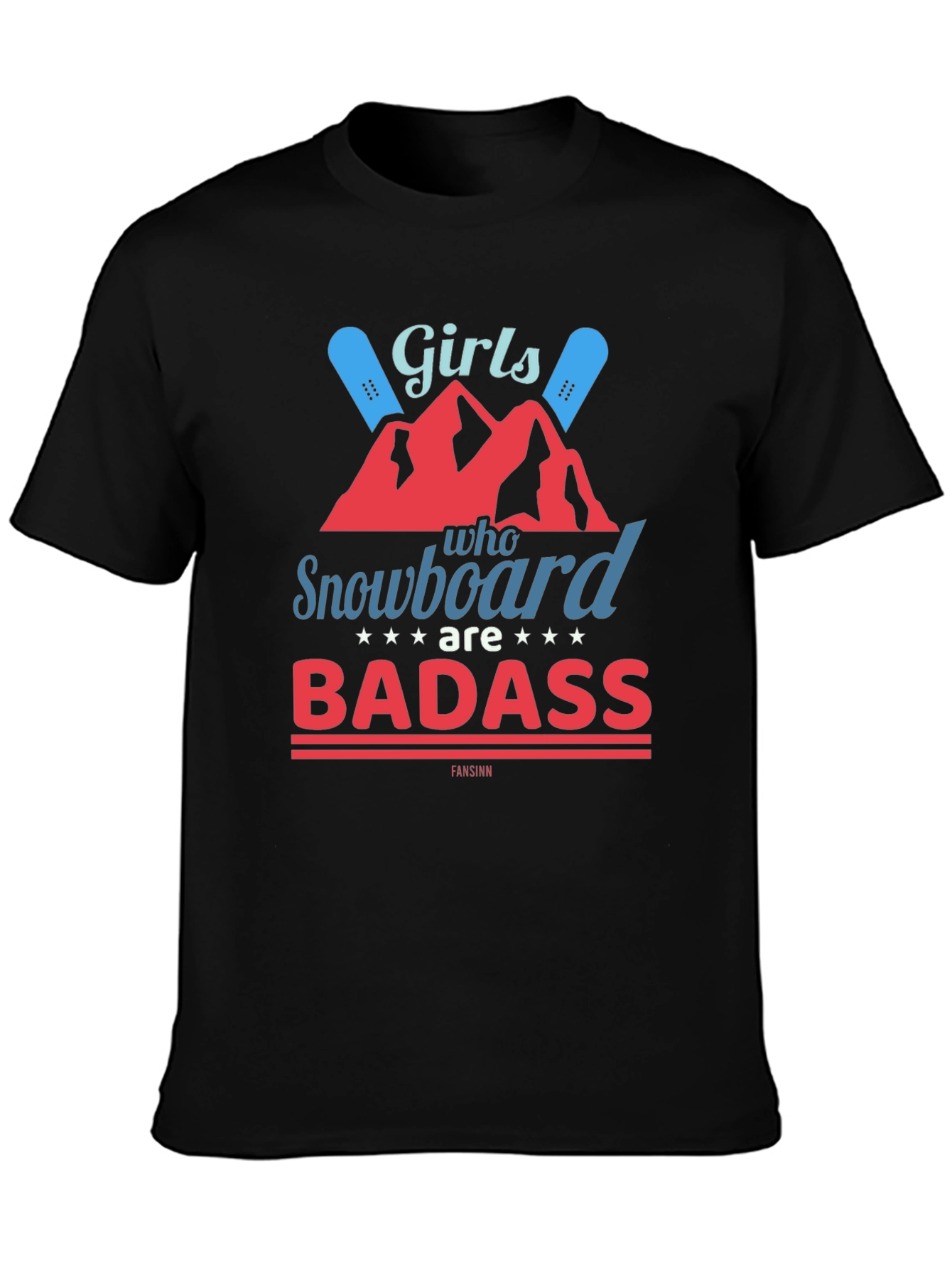 Girls Snowboard Badass T-Shirt