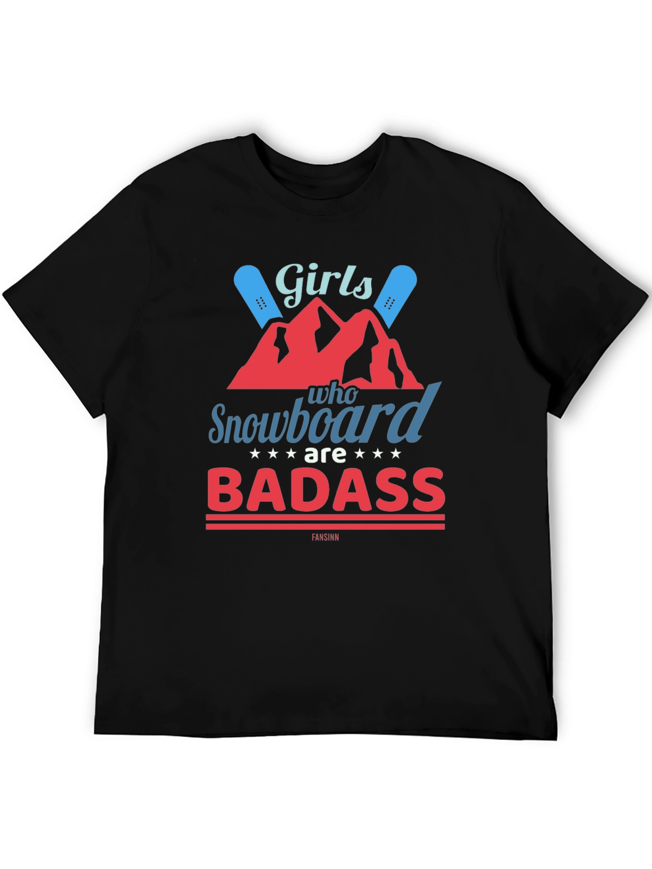 Girls Snowboard Badass T-Shirt