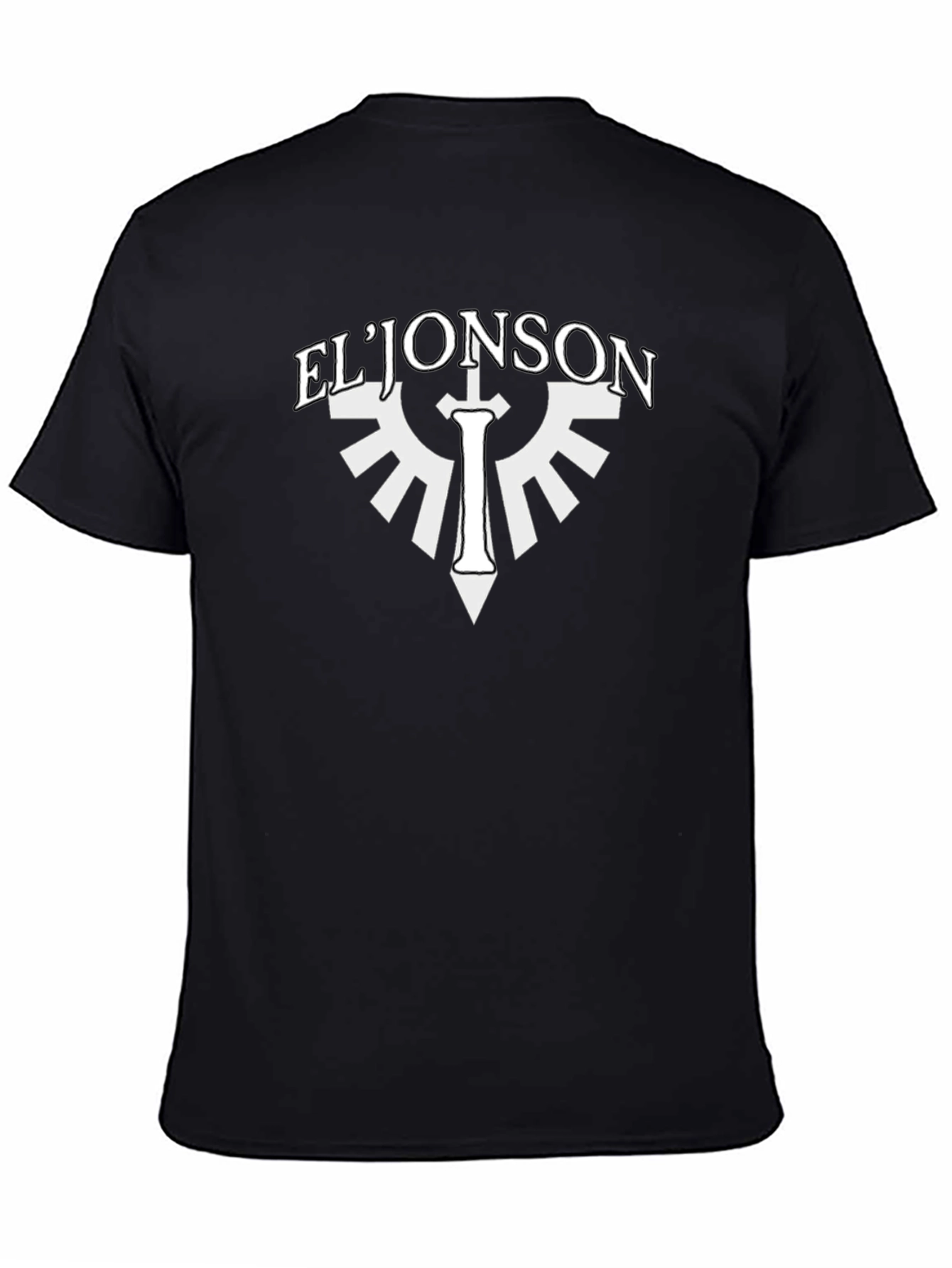 El Jonson Black Graphic Tee