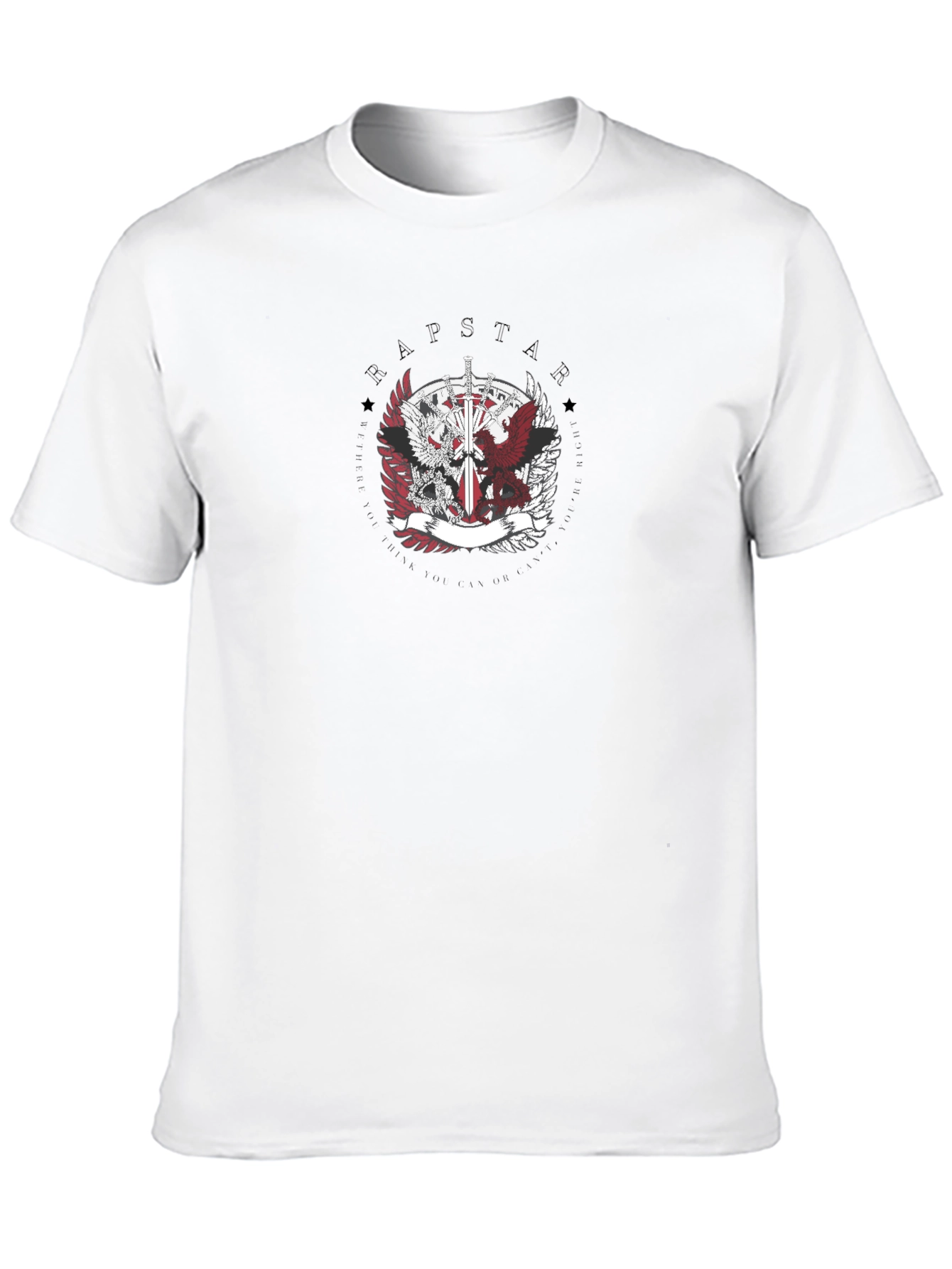 Black Rapstar Emblem Tee