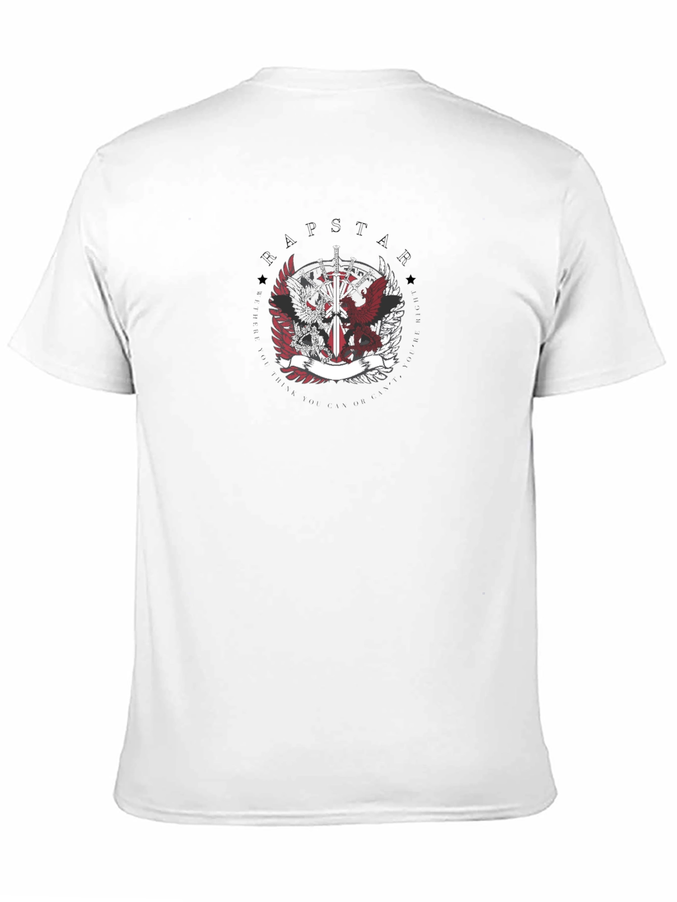 Black Rapstar Emblem Tee