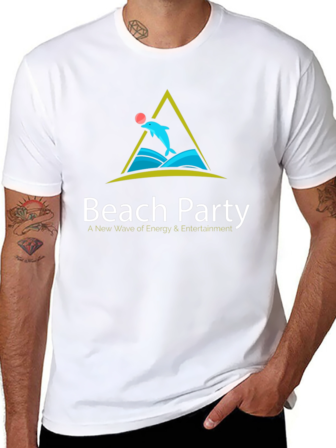 Beach Party T-Shirt: Dolphin Design