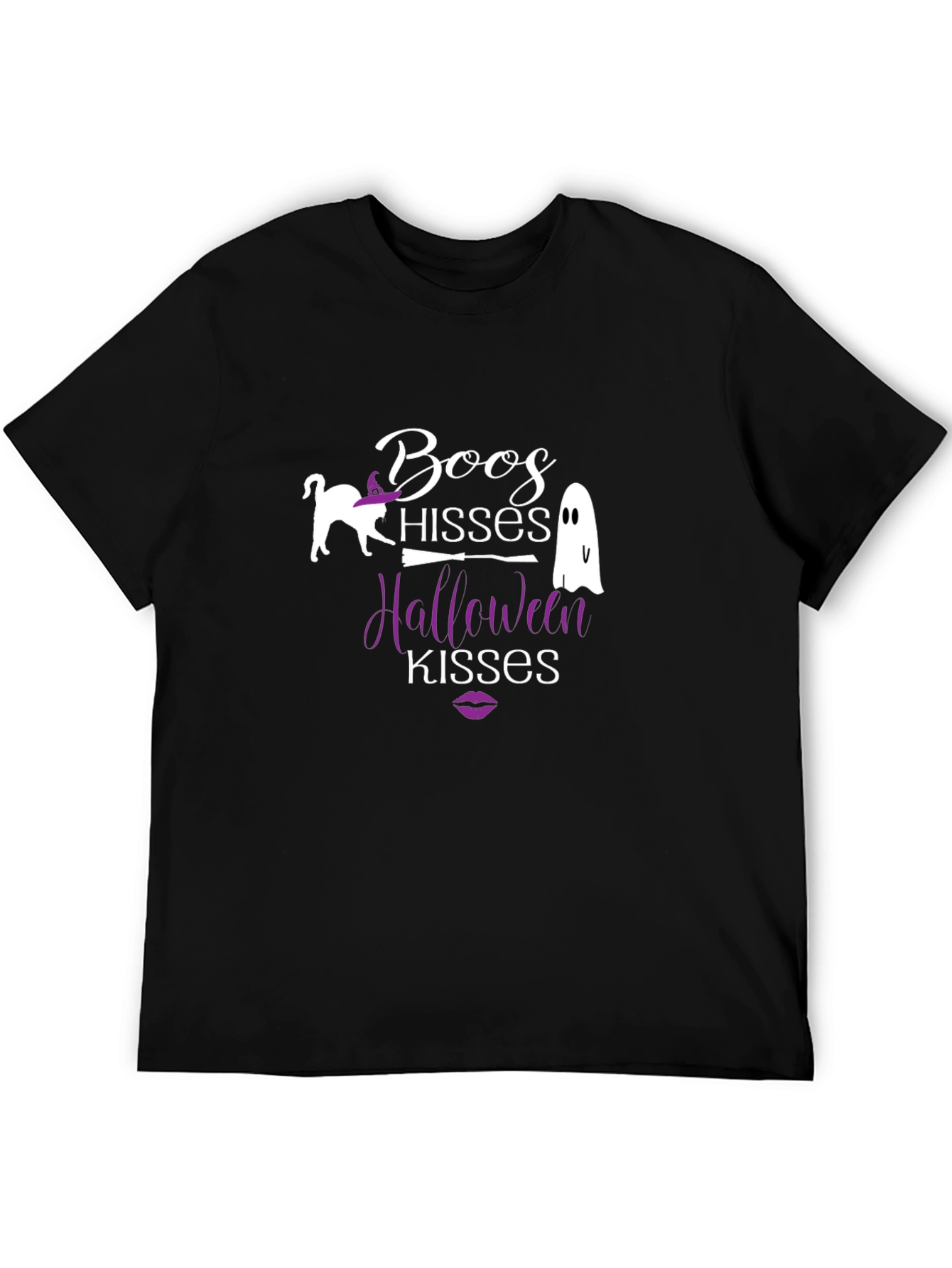 Halloween T-Shirt: Boos Hisses Kisses - Spooky Season Tee