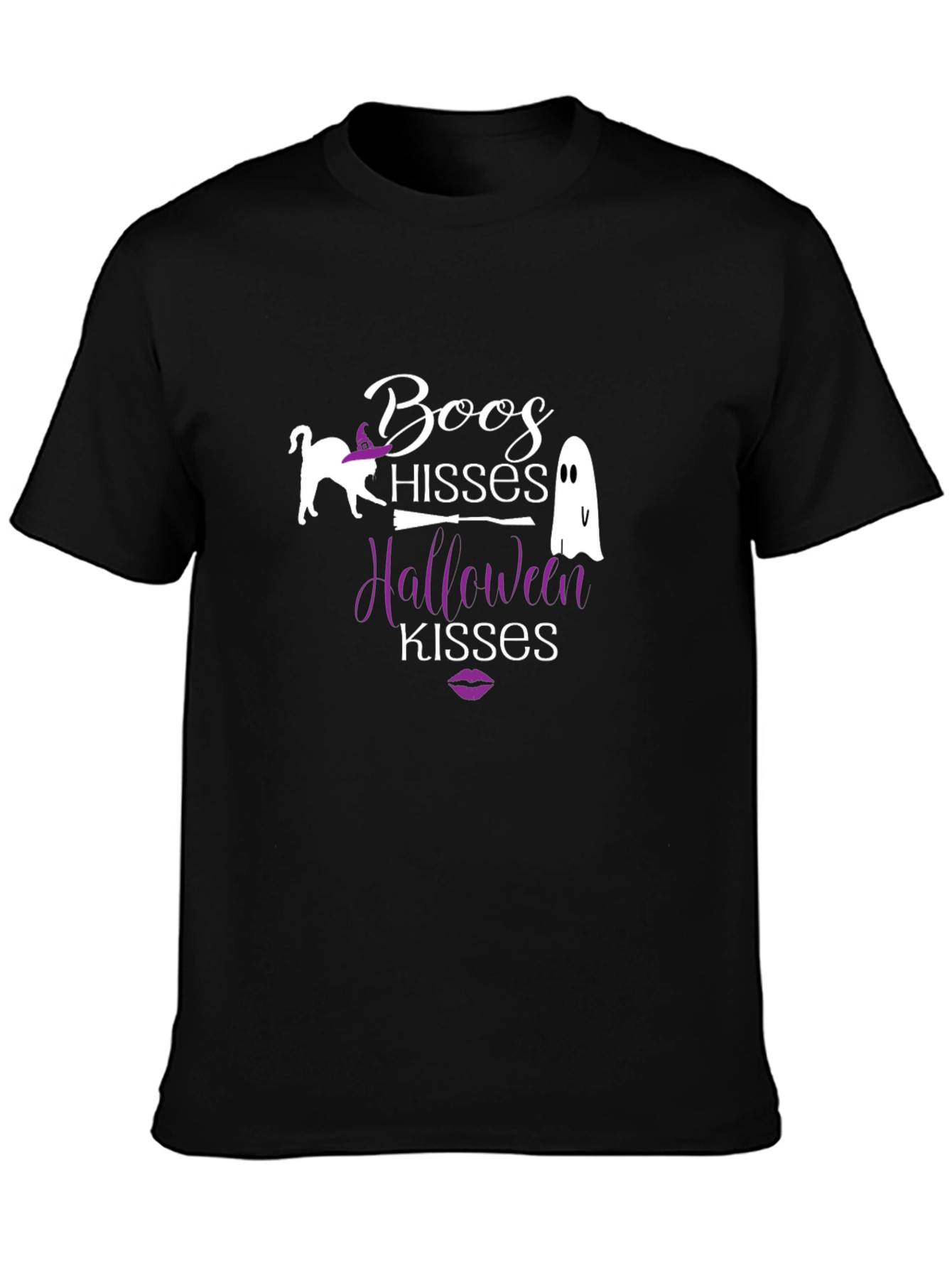 Halloween T-Shirt: Boos Hisses Kisses - Spooky Season Tee